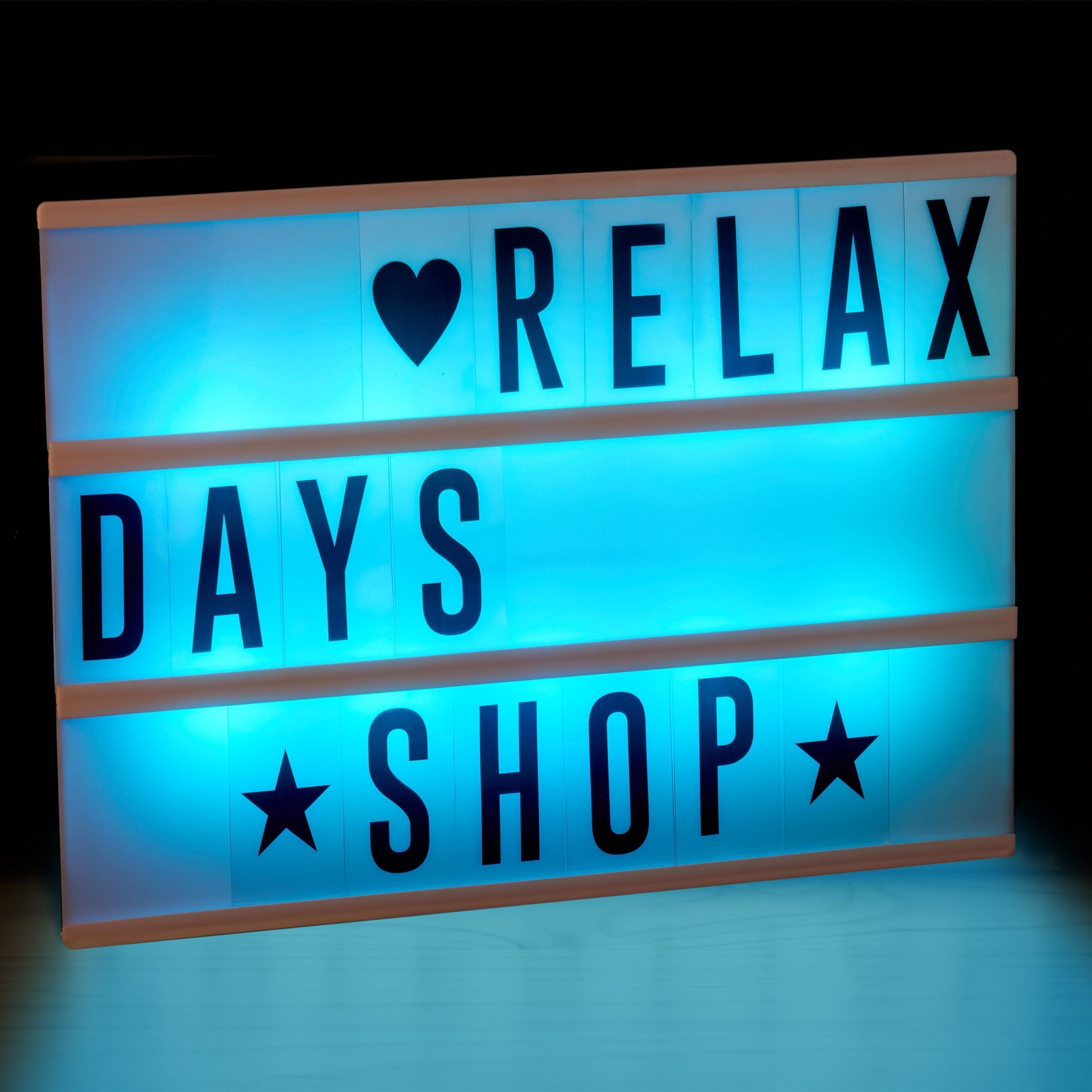 Lightbox mit Farbwechsel Weiss-Schwarz von Relaxdays