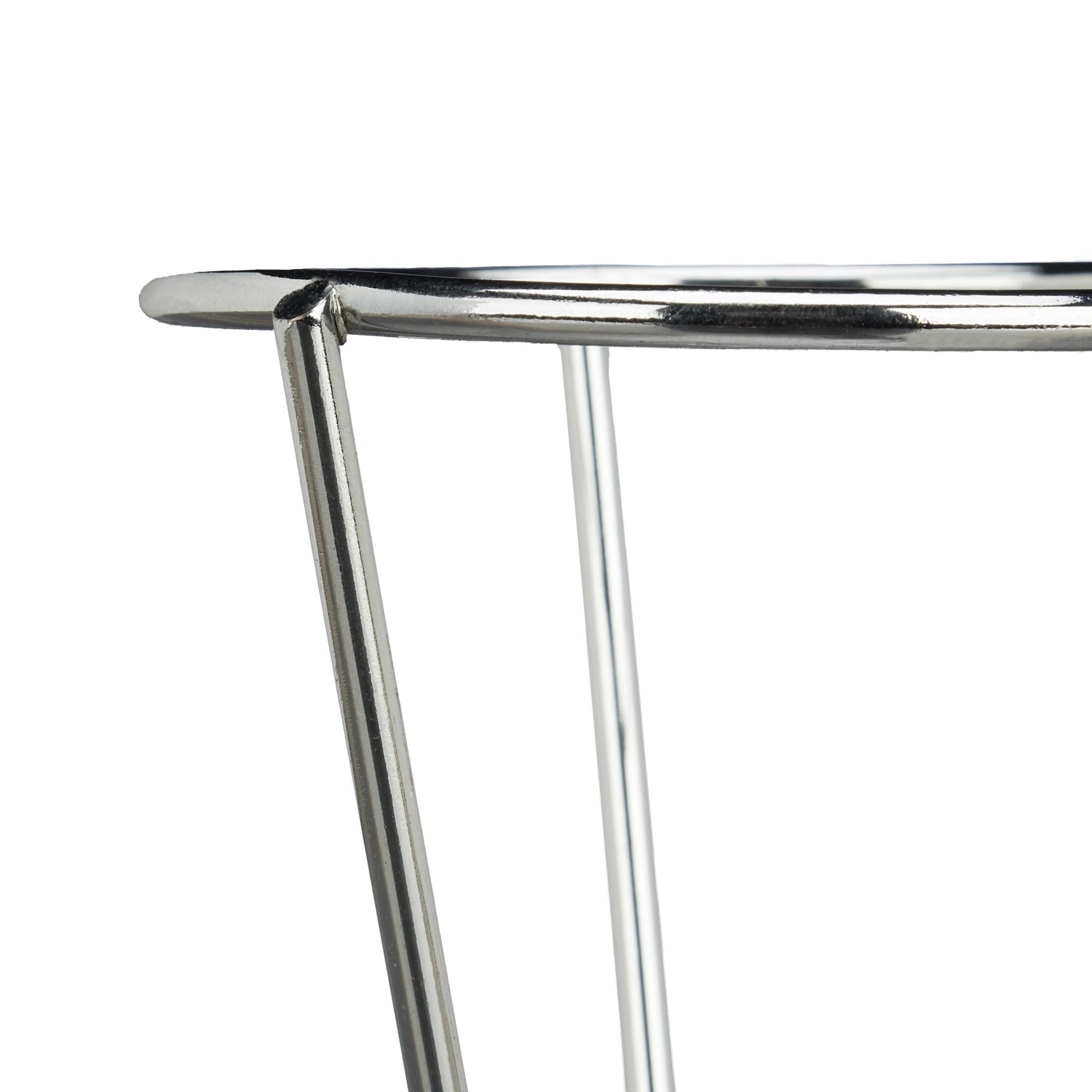 Pommeshalter 2er-Set Edelstahl Silber von Relaxdays