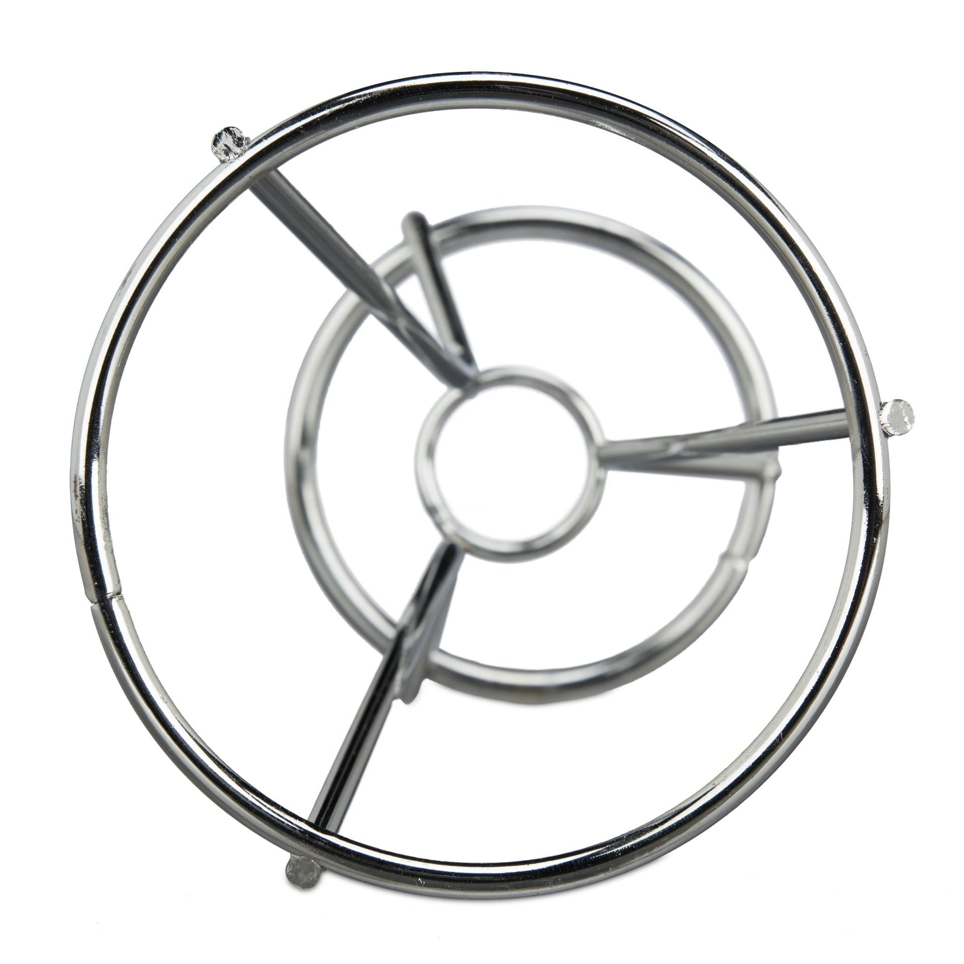 Pommeshalter 2er-Set Edelstahl Silber von Relaxdays