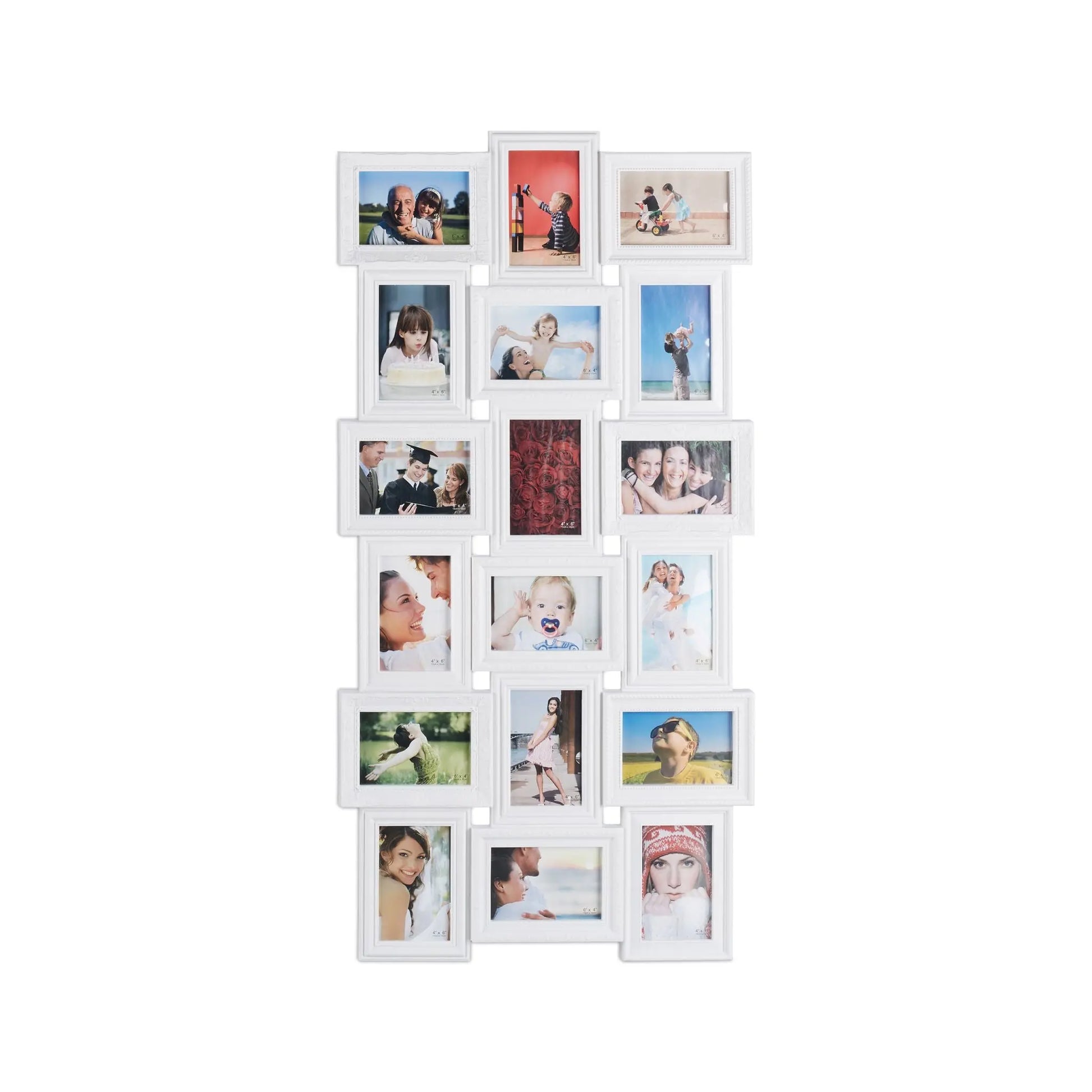 Bilderrahmen Collagen 18 Bilder Weiss von Relaxdays