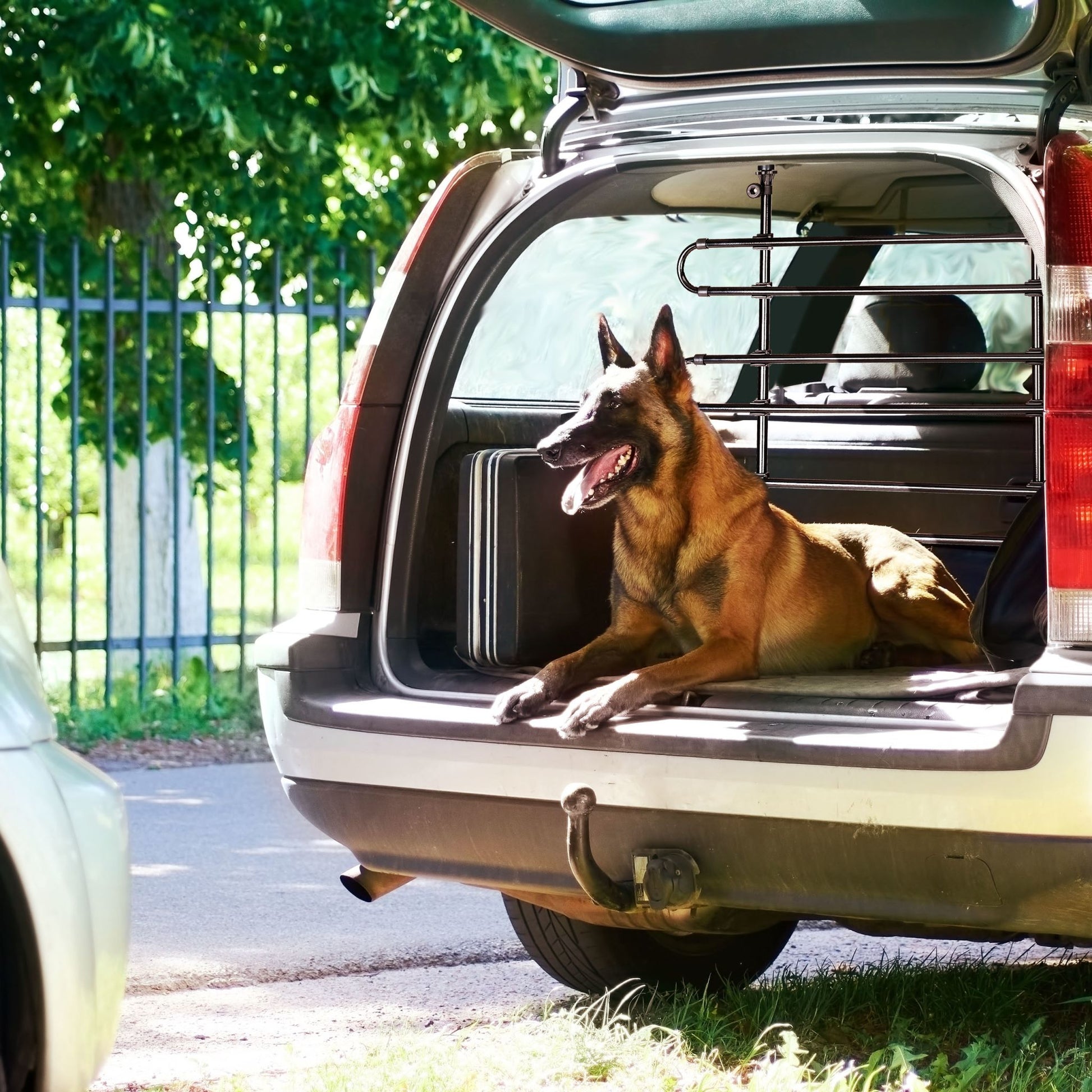 Hundegitter Auto Schwarz von Relaxdays
