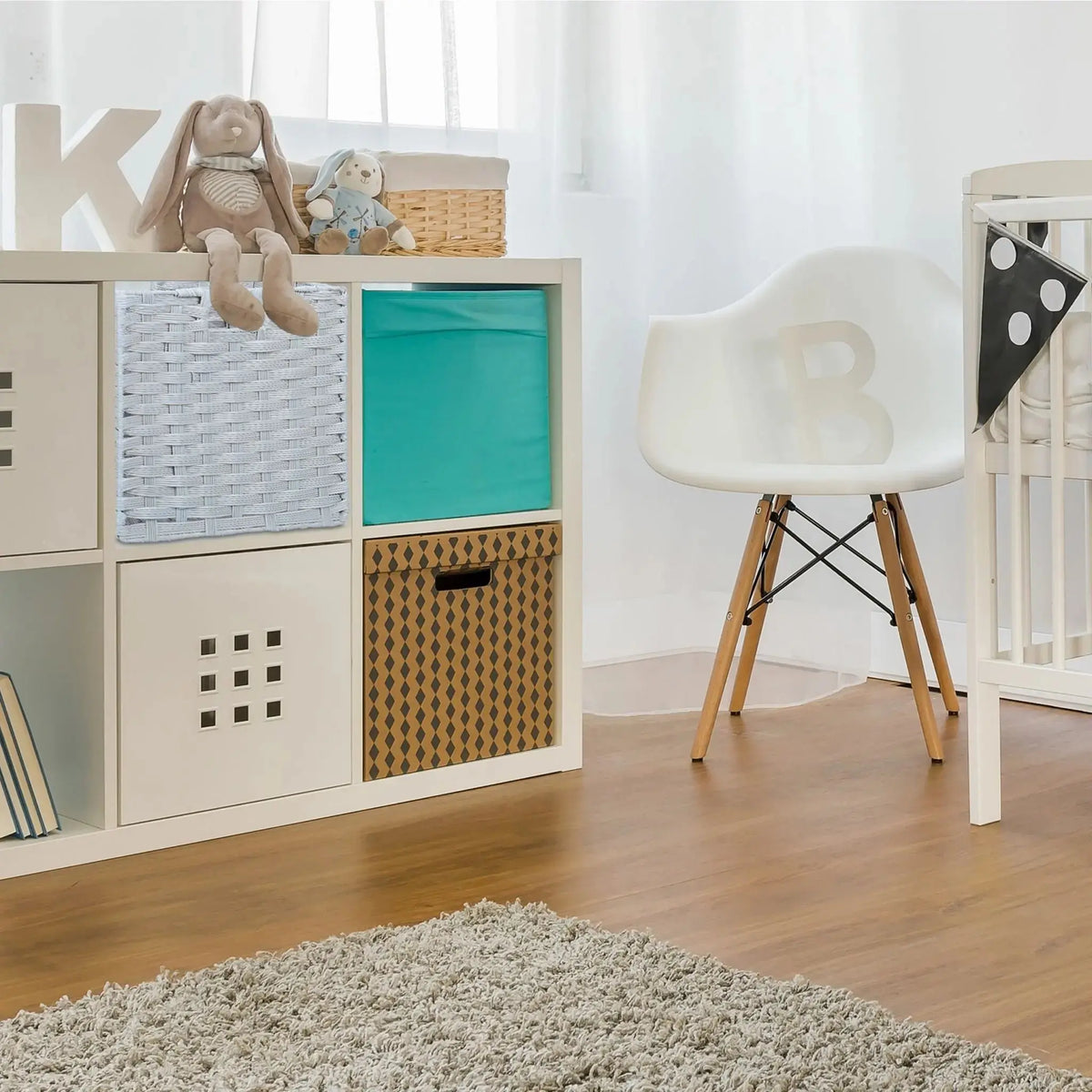 Aufbewahrungskorb faltbar Grau von Relaxdays