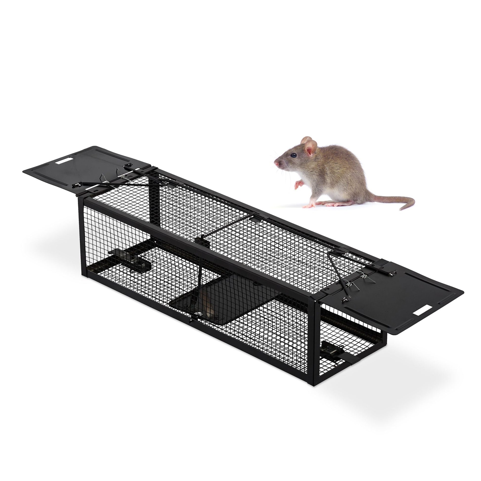 Lebendfalle Mäuse Schwarz von Relaxdays