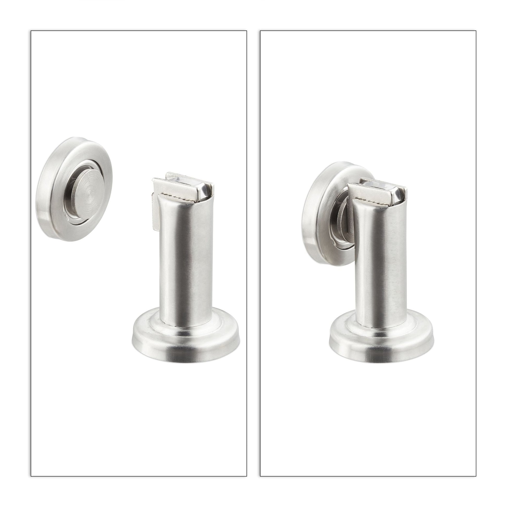 Türfeststeller Magnet Edelstahl Silber von Relaxdays