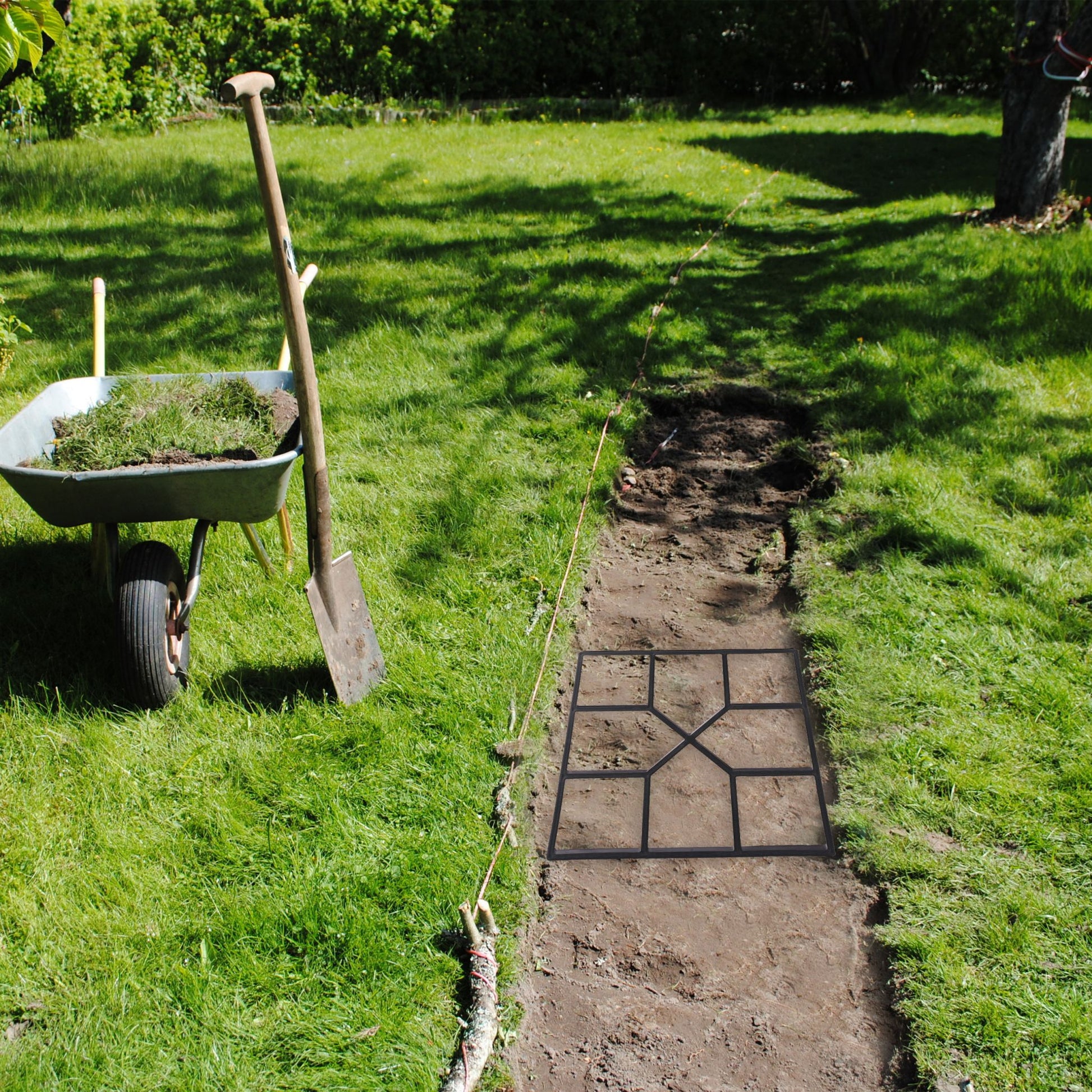 Betonform Gussform Schwarz von Relaxdays