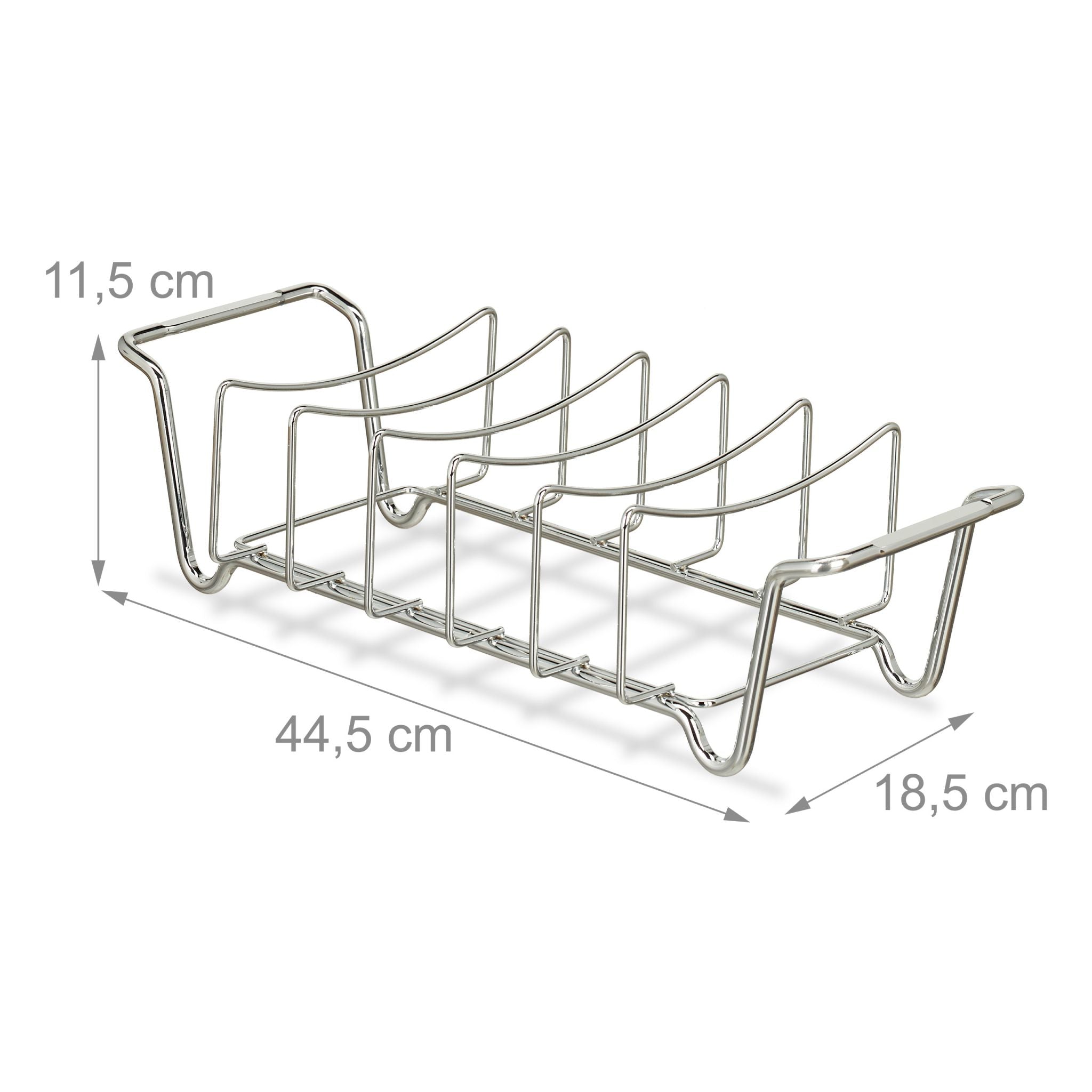 Rippchenhalter 2in1 Silber