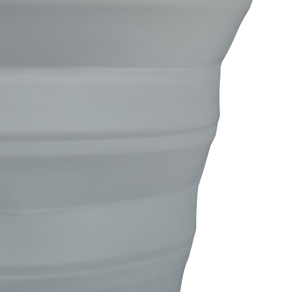 Faltbarer Eimer 10 Liter Weiss-Grau von Relaxdays