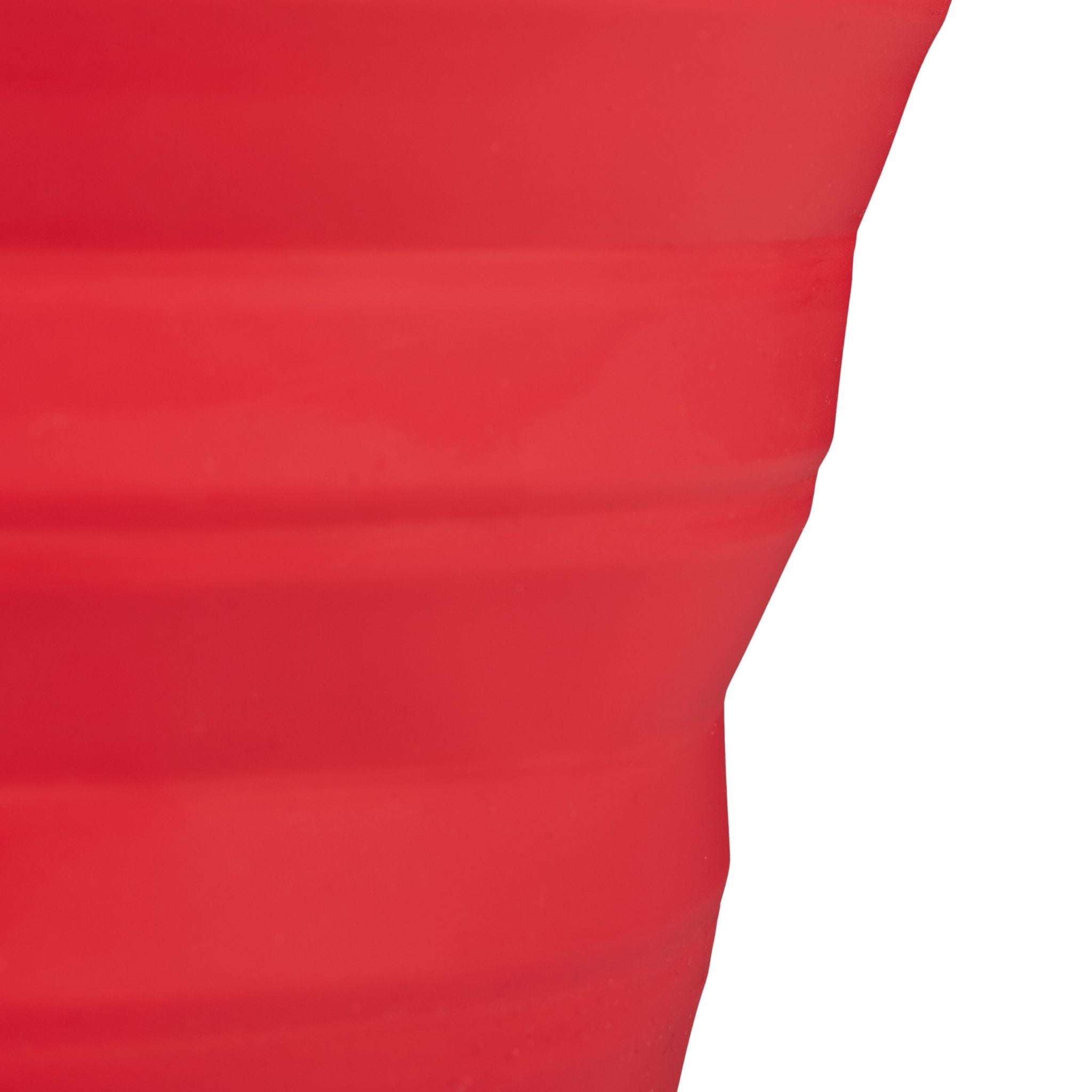 Faltbarer Eimer 10 Liter Weiss-Rot von Relaxdays