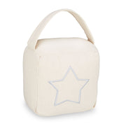 Türstopper Sack Stern Weiss-Creme von Relaxdays