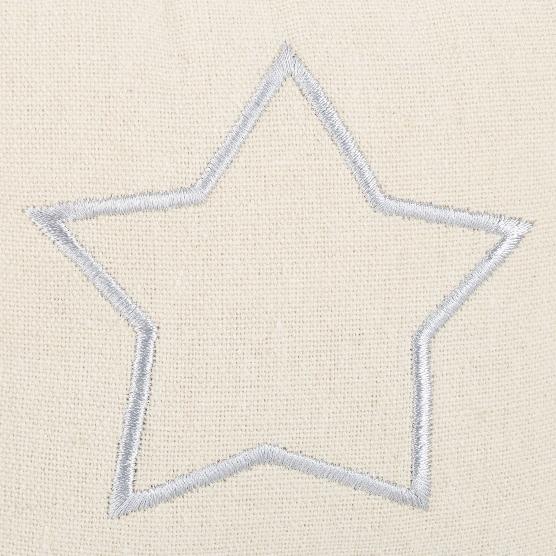 Türstopper Sack Stern Weiss-Creme von Relaxdays
