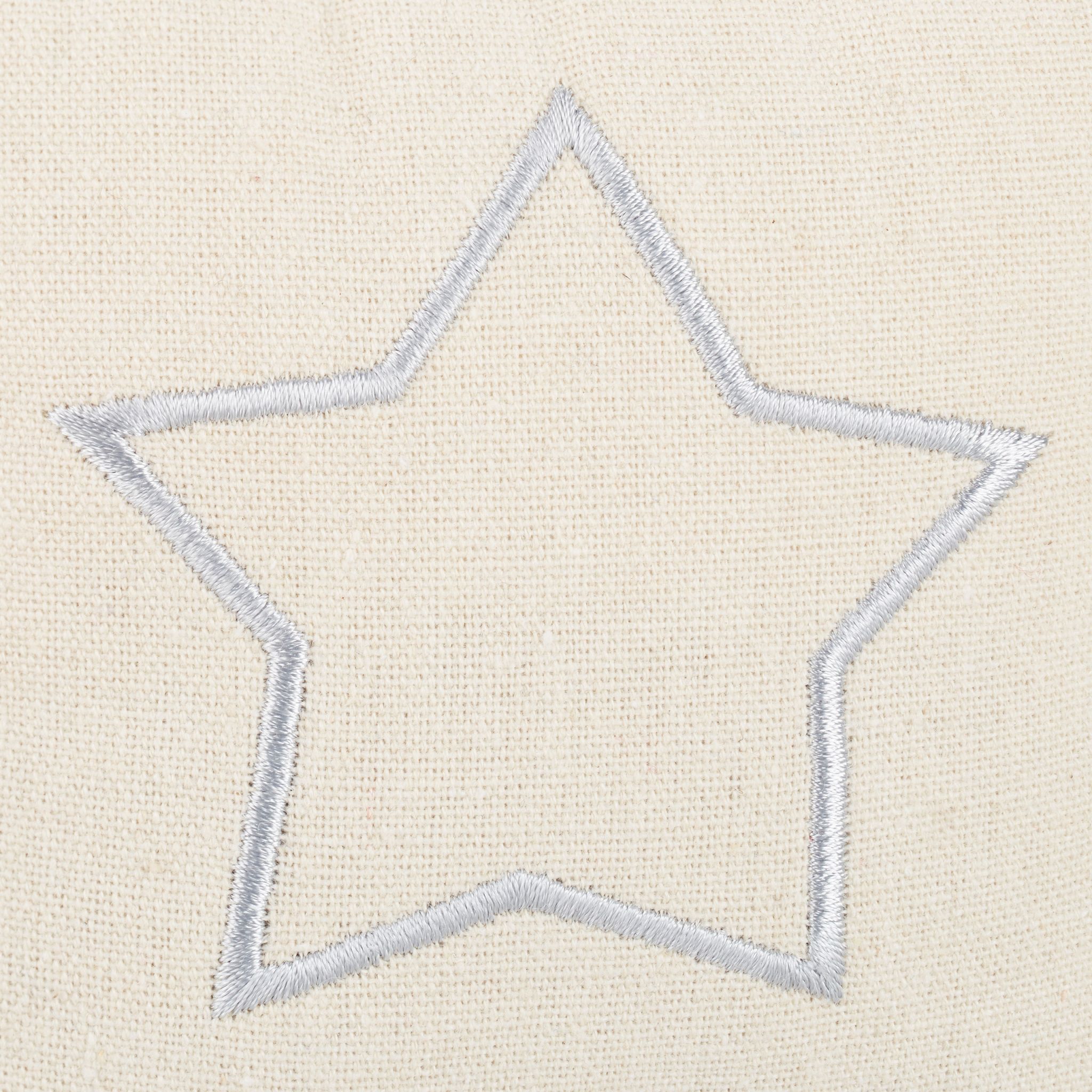 Türstopper Sack Stern Weiss-Creme von Relaxdays