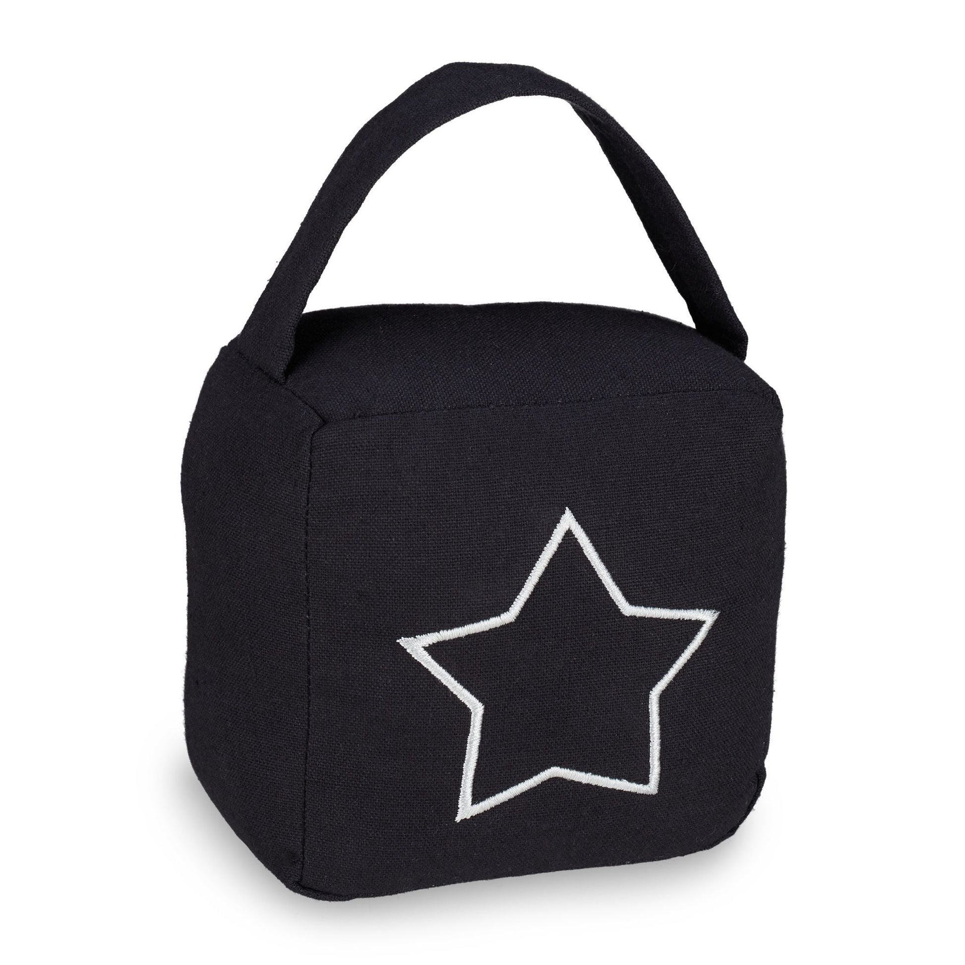 Türstopper Sack Stern Weiss-Schwarz von Relaxdays