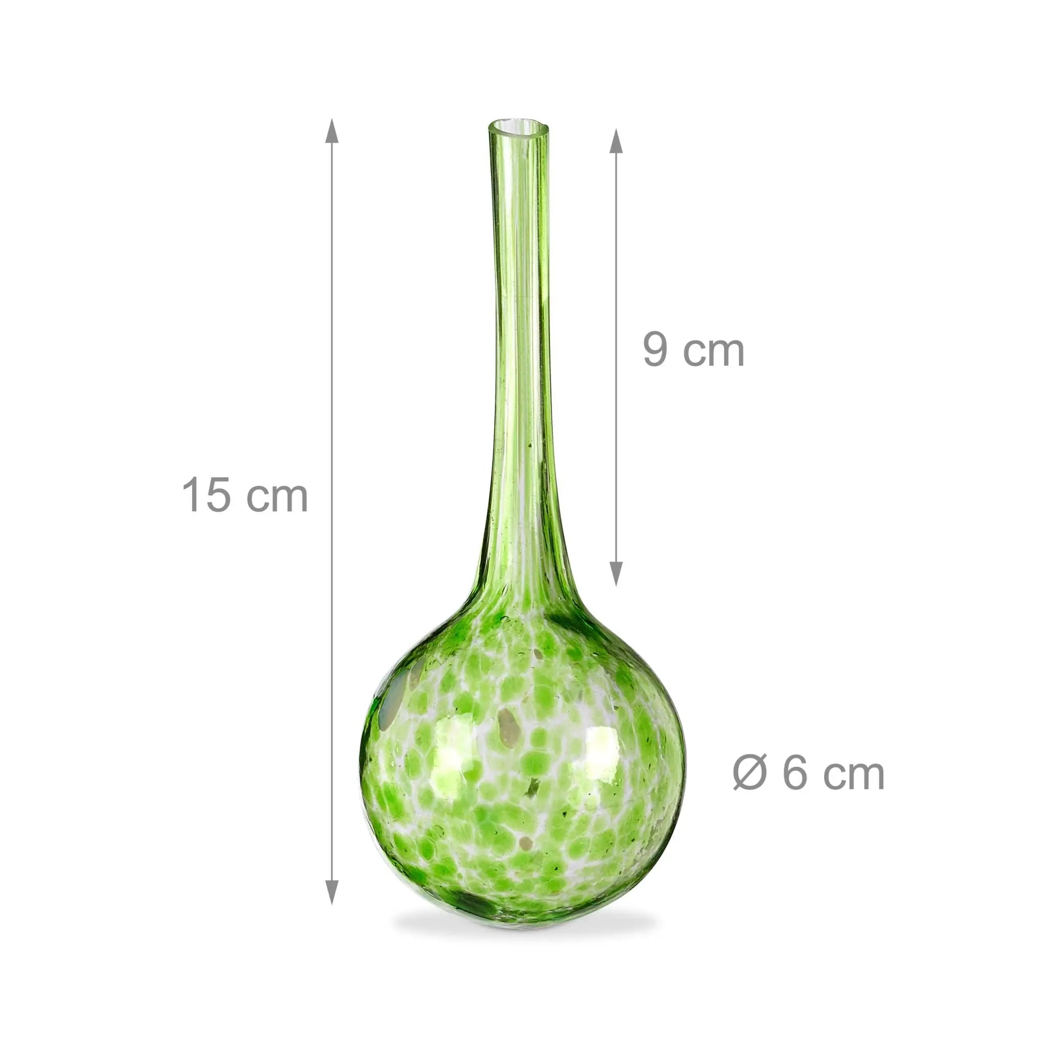 Bewässerungskugel 2er-Set Glas Grün-Transparent von Relaxdays