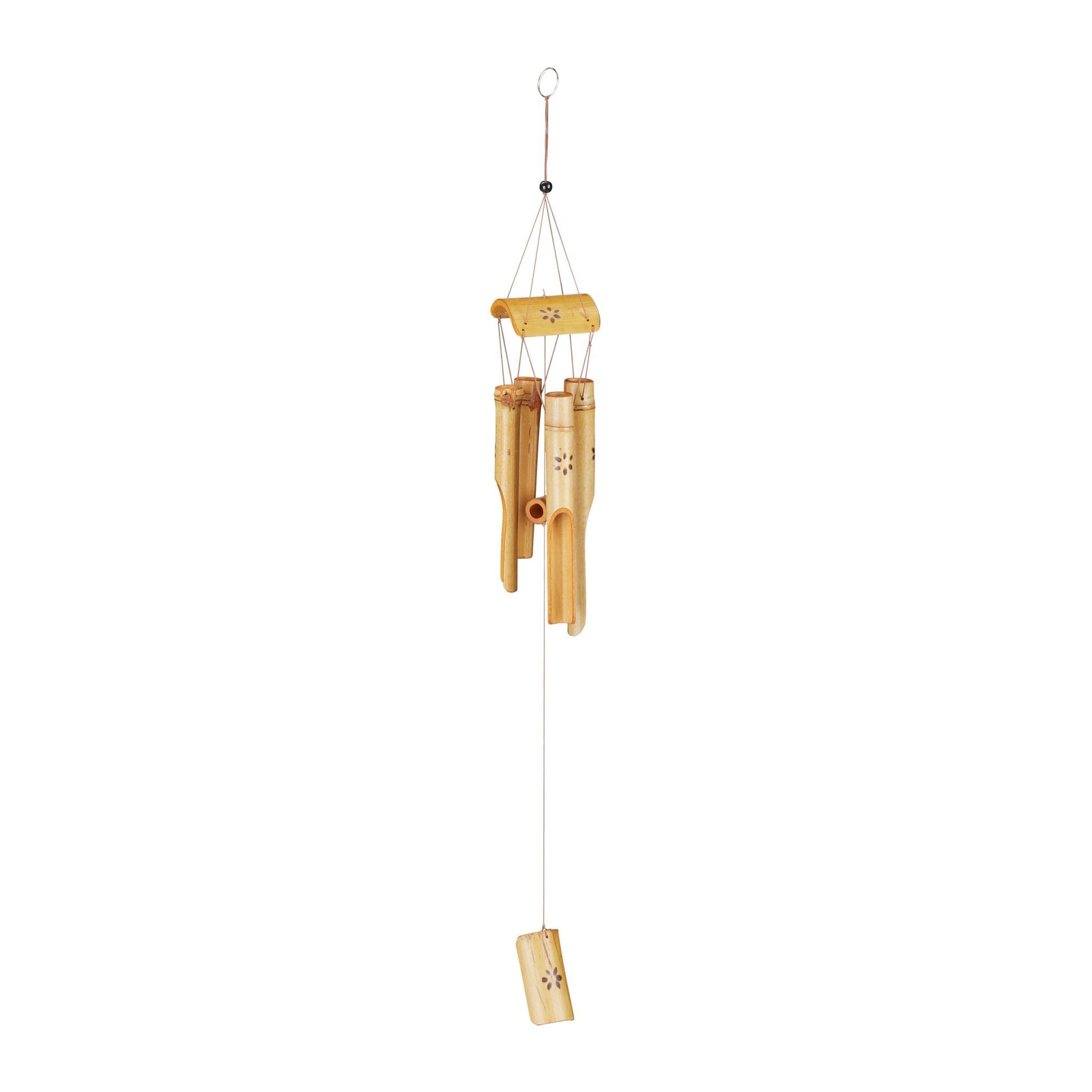Windspiel Bambus Hellbraun von Relaxdays