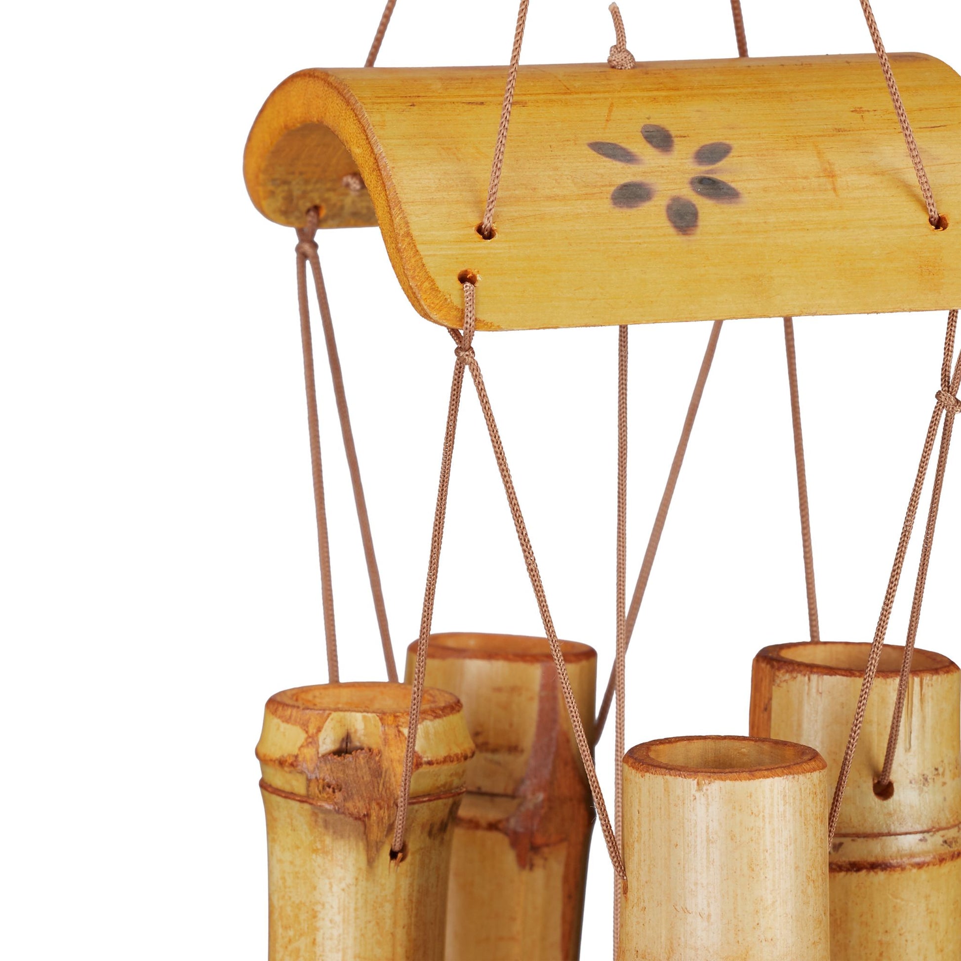 Windspiel Bambus Hellbraun von Relaxdays