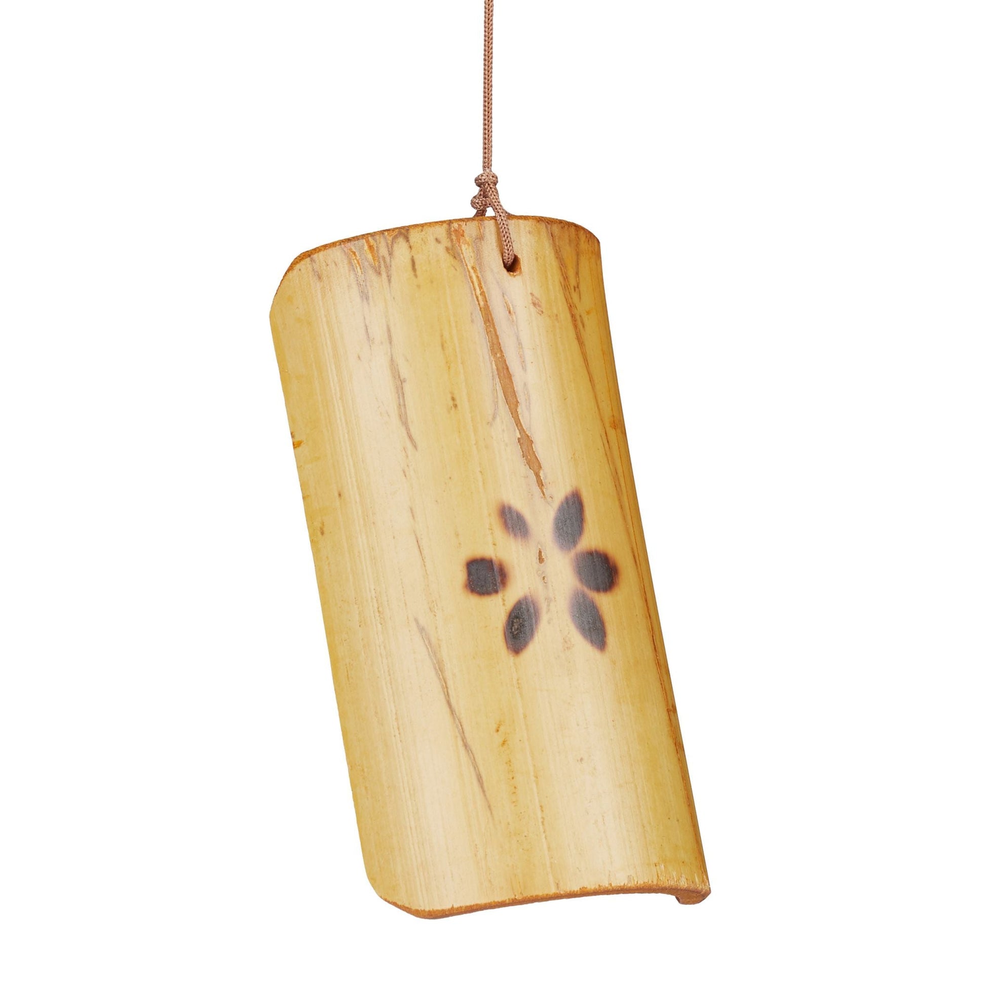 Windspiel Bambus Hellbraun von Relaxdays