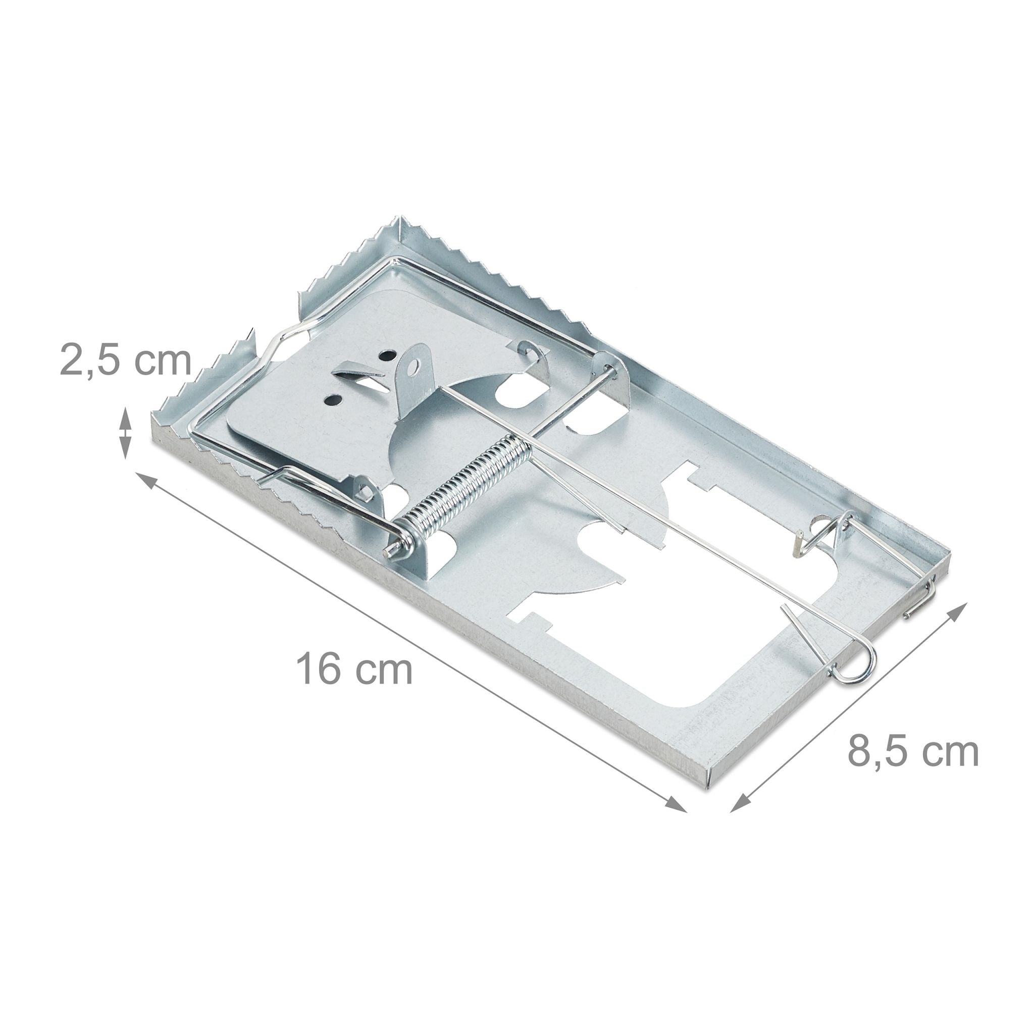 Rattenfalle 4er-Set Silber von Relaxdays