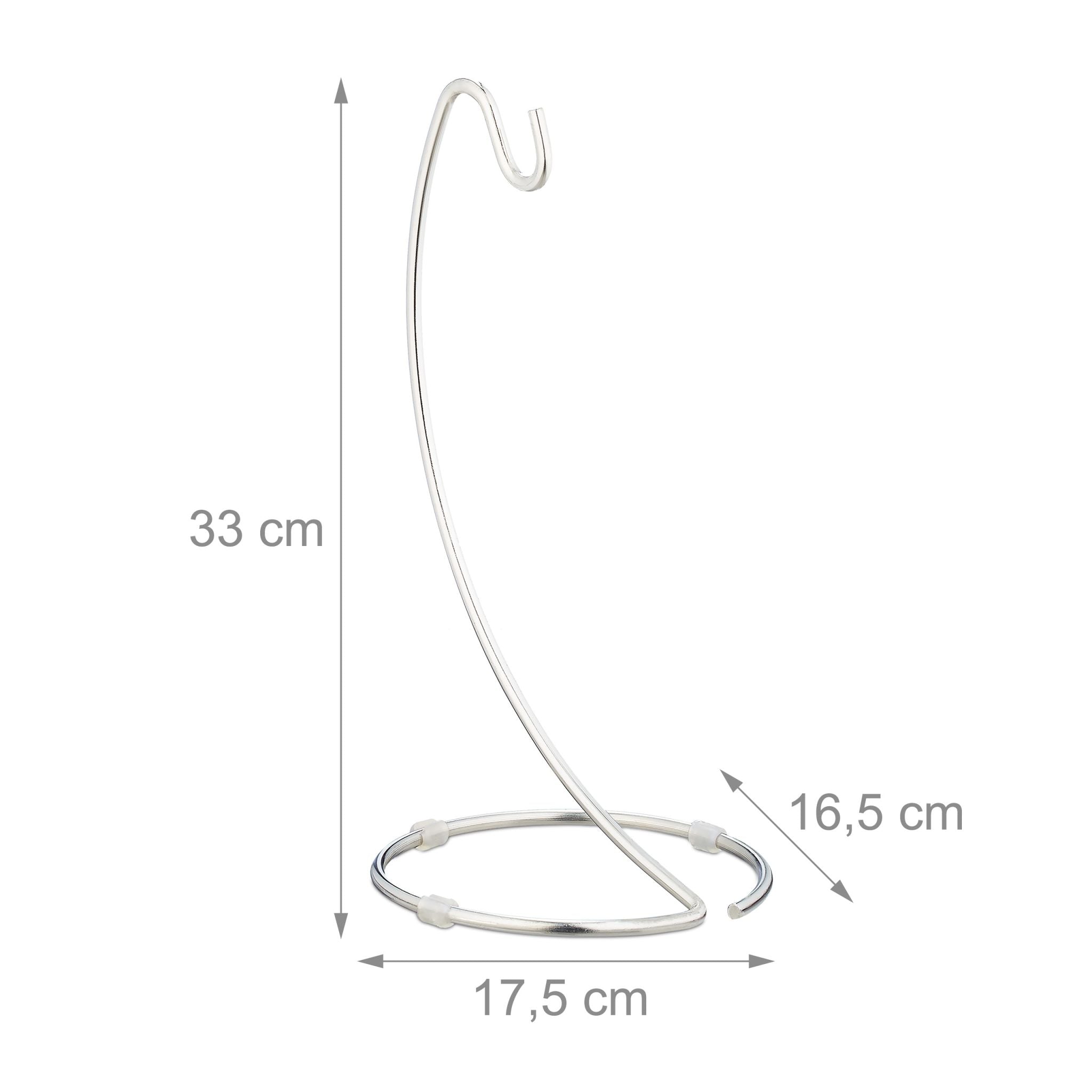 Bananenhalter mit Haken Silber von Relaxdays