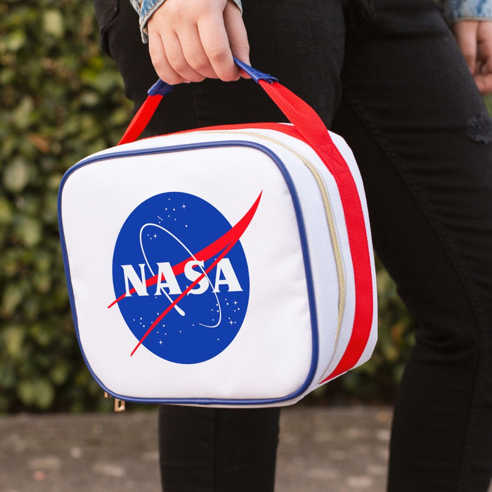 Lunchtasche mit Reißverschluss weiß von NASA