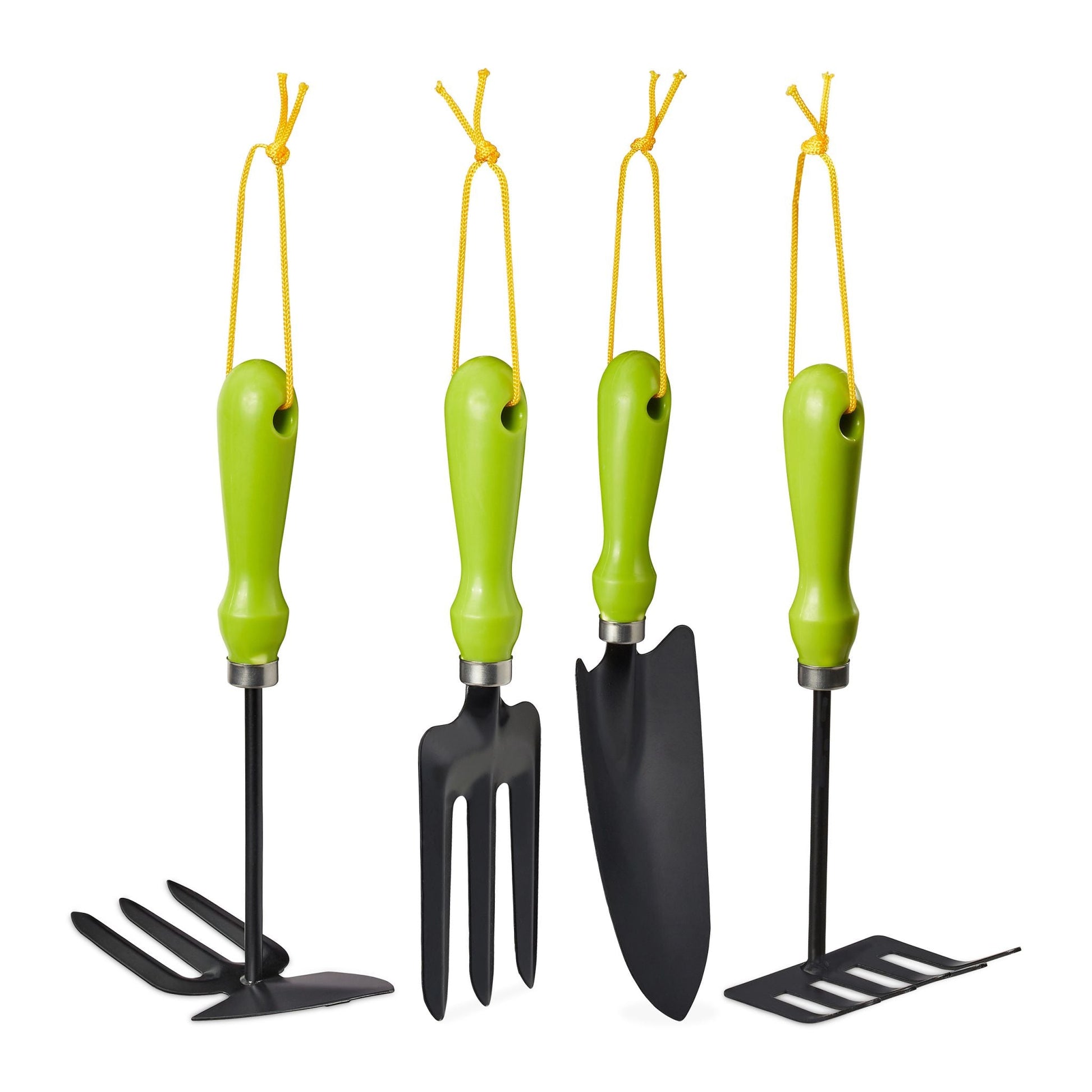 Gartenwerkzeug Set 4-teilig Grün-Schwarz von Relaxdays