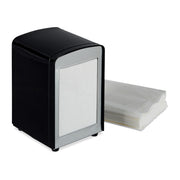 Serviettenspender Retro Schwarz-Silber von Relaxdays