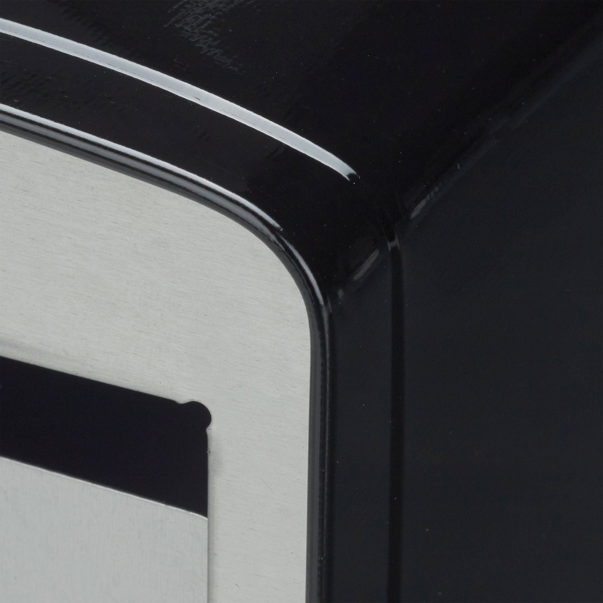 Serviettenspender Retro Schwarz-Silber von Relaxdays