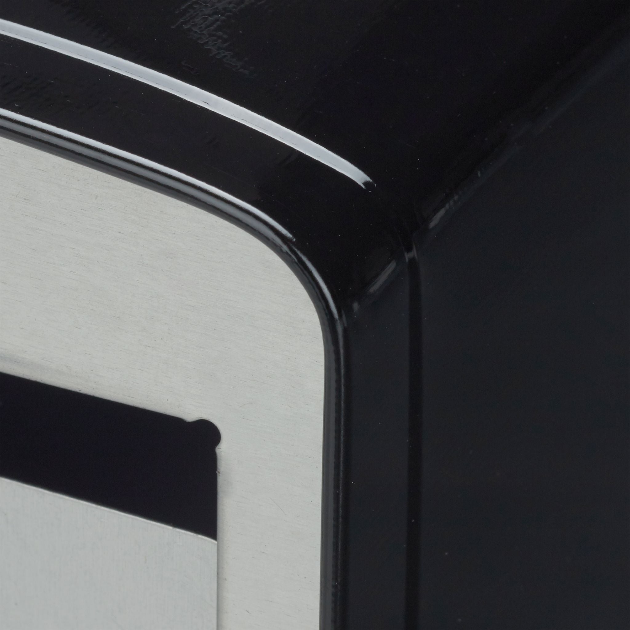 Serviettenspender Retro Schwarz-Silber von Relaxdays