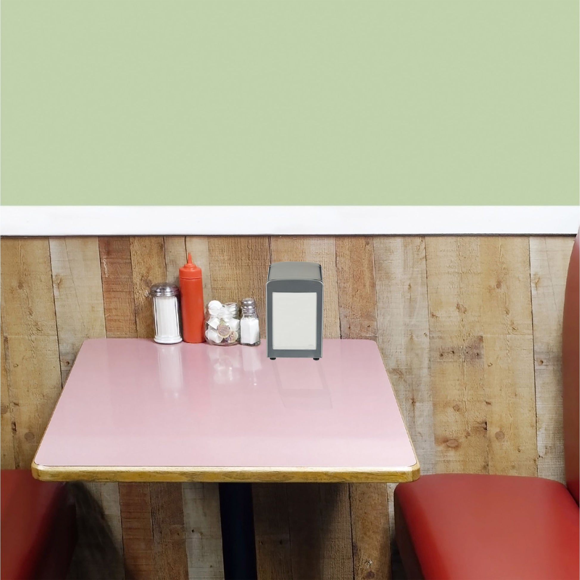 Serviettenspender Retro Rot-Silber von Relaxdays
