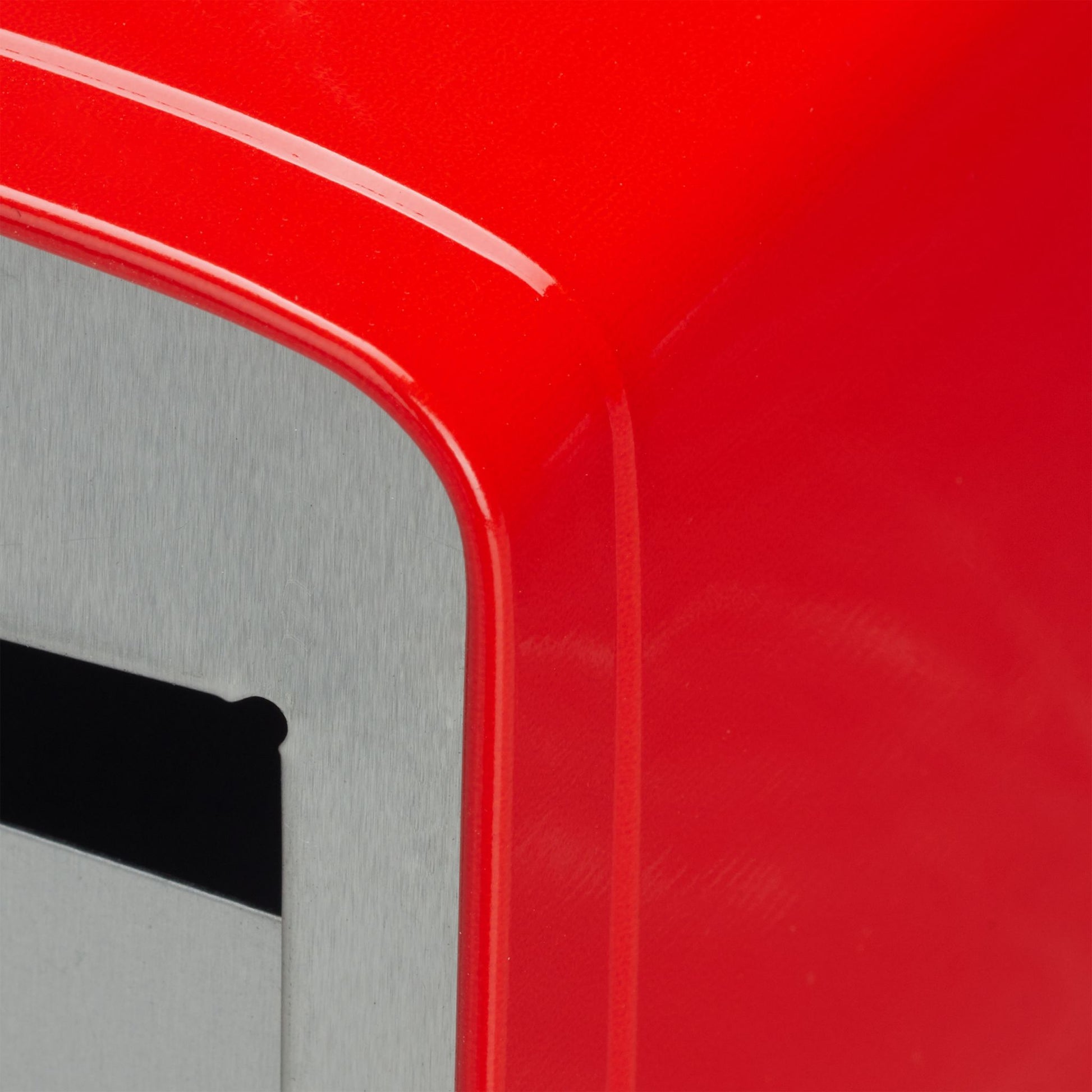 Serviettenspender Retro Rot-Silber von Relaxdays