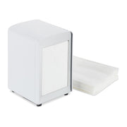Serviettenspender Retro Weiss-Silber von Relaxdays