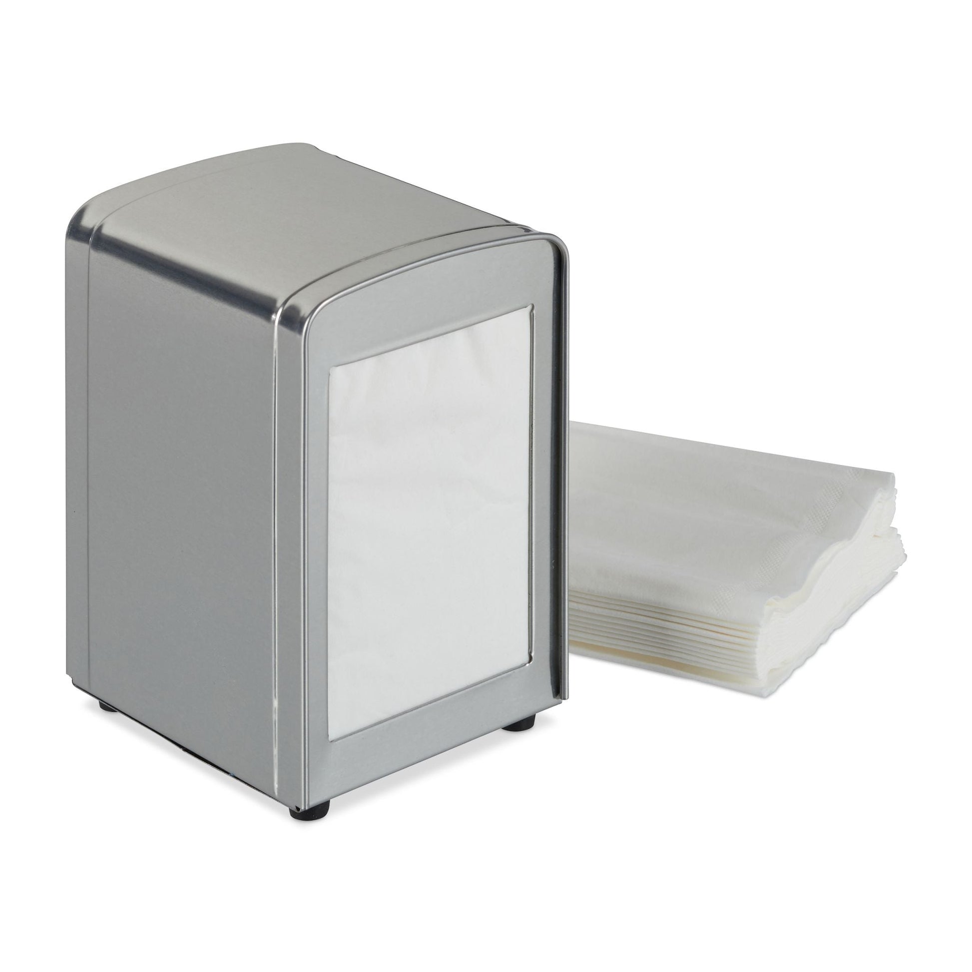 Serviettenspender Retro Silber von Relaxdays