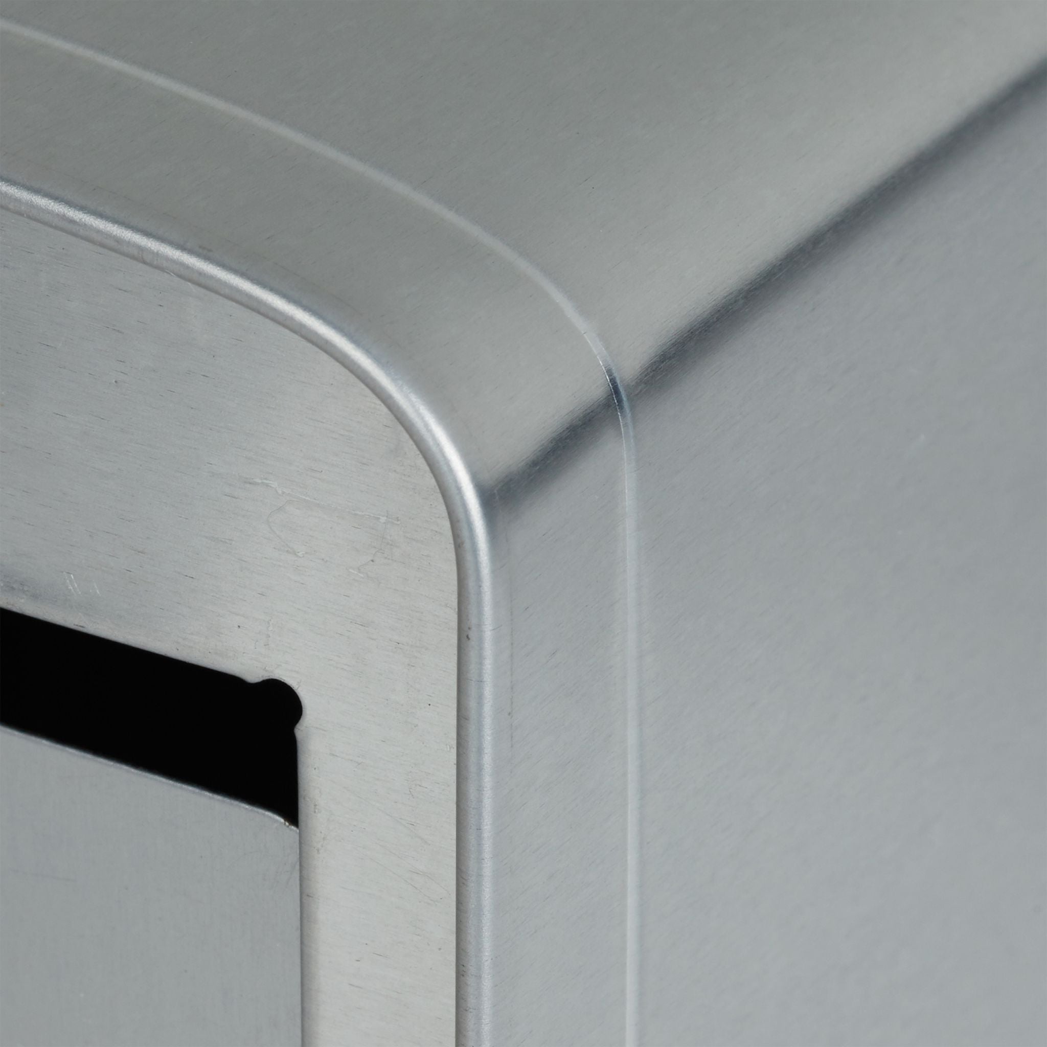 Serviettenspender Retro Silber von Relaxdays