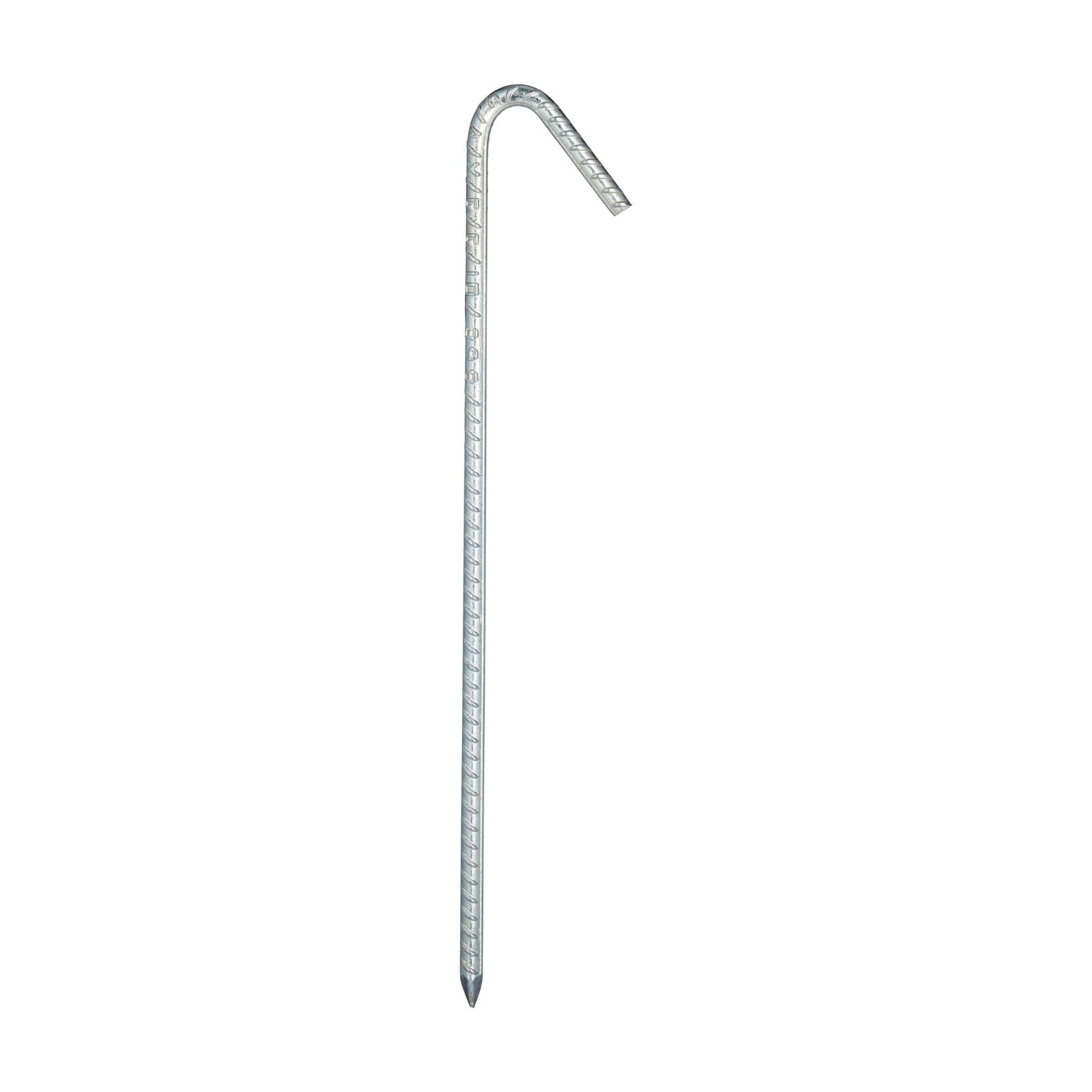 Bodenanker XL 10er-Set Silber von Relaxdays