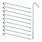 Bodenanker XL 10er-Set Silber von Relaxdays