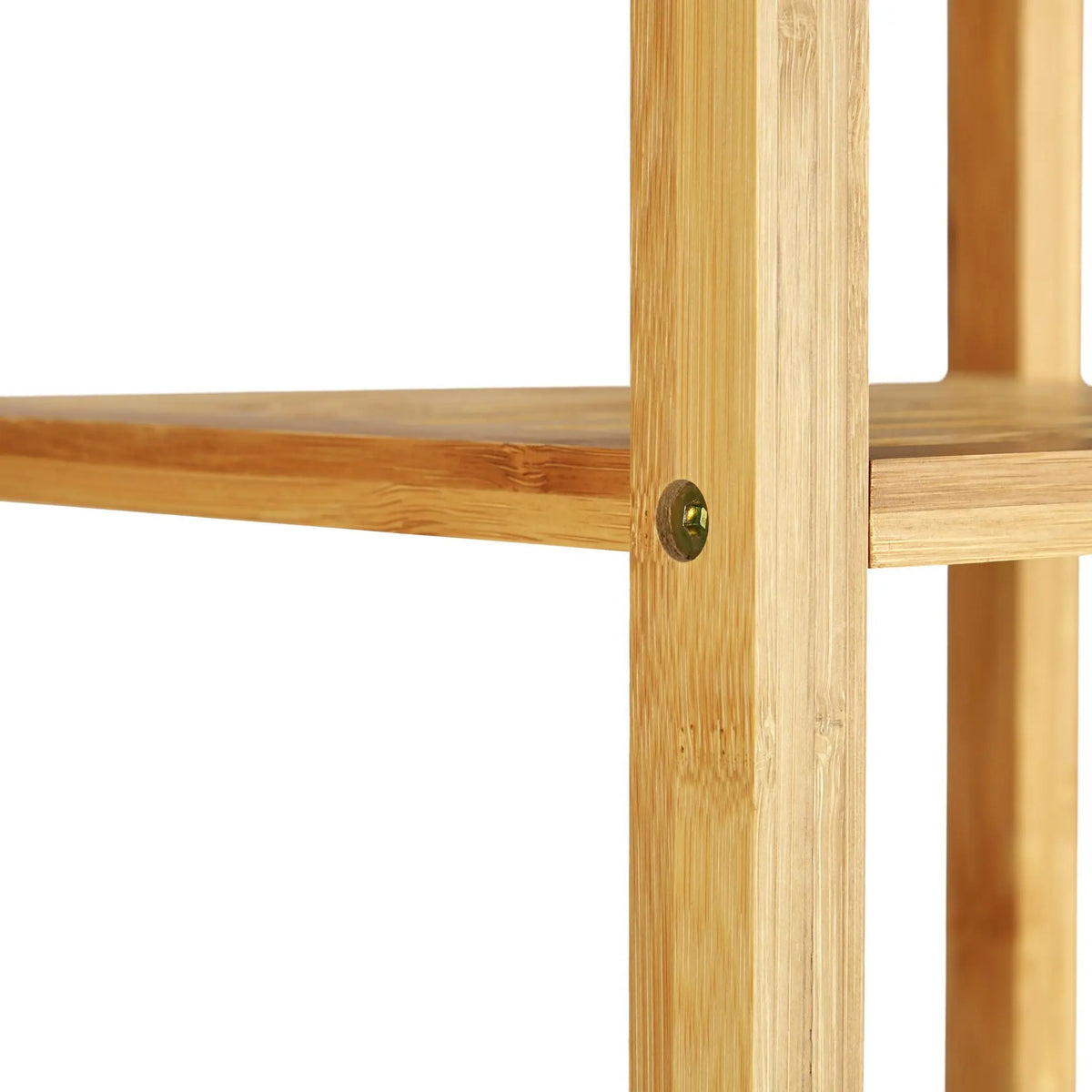 Rollgarderobe Bambus Hellbraun-Grau von Relaxdays