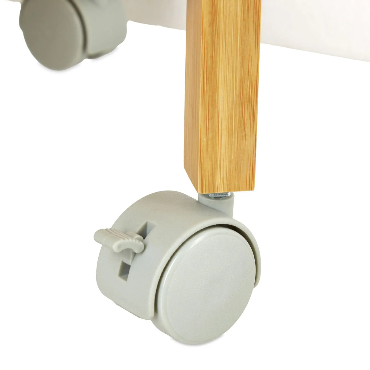 Rollgarderobe Bambus Hellbraun-Grau von Relaxdays