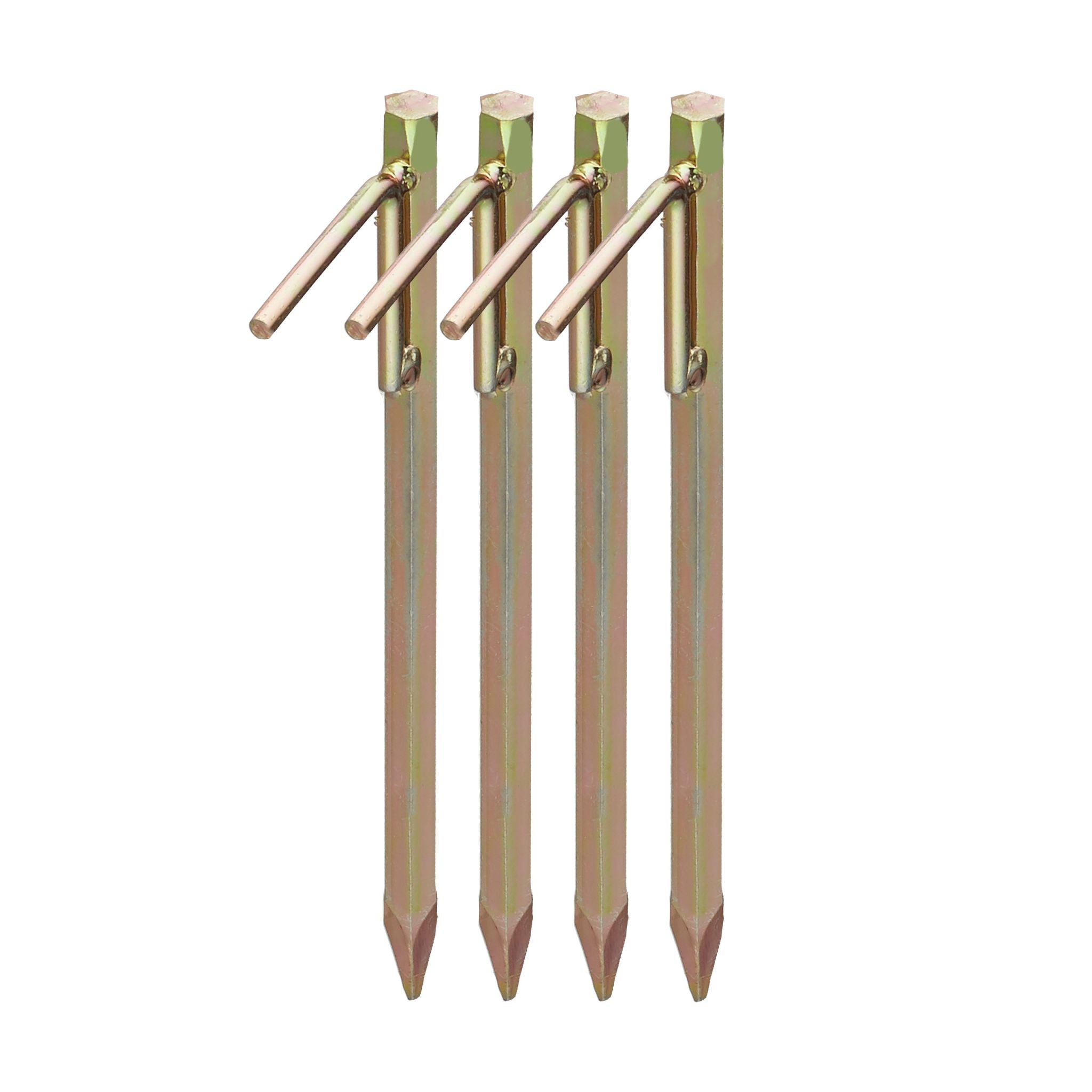 Bodenanker XL 4er-Set Gold von Relaxdays