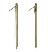 Bodenanker XXL 2er-Set Gold von Relaxdays