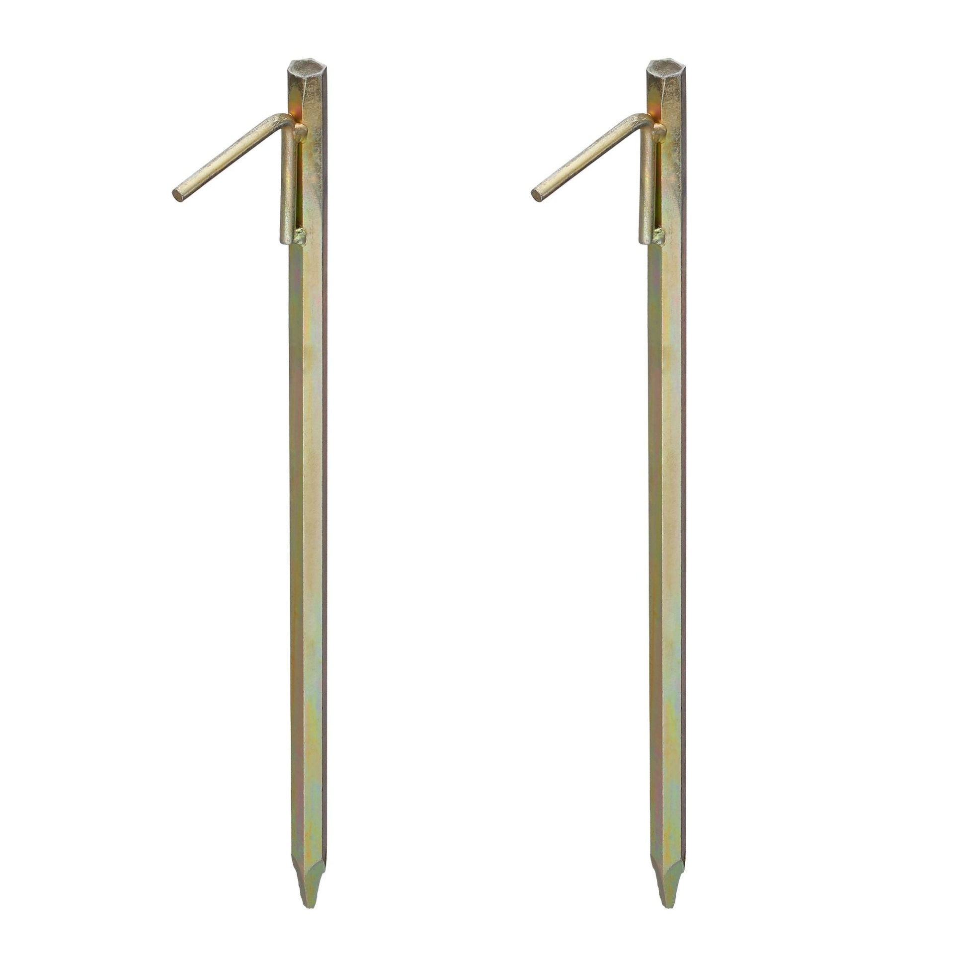 Bodenanker XXL 2er-Set Gold von Relaxdays
