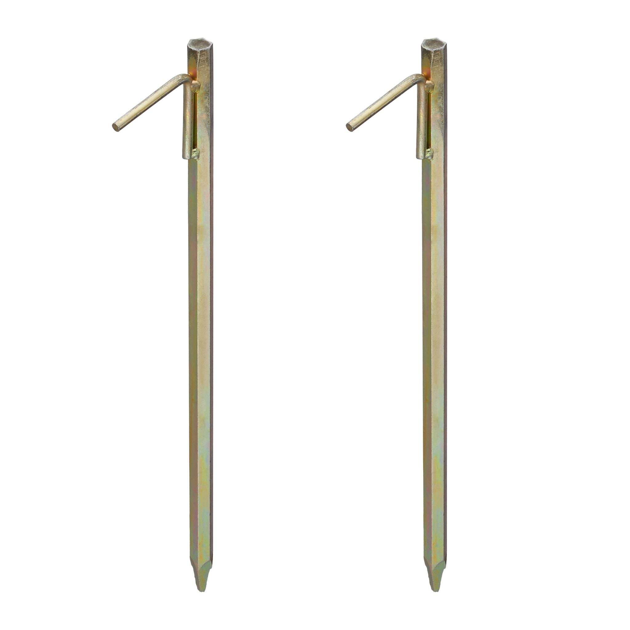 Bodenanker XXL 2er-Set Gold von Relaxdays