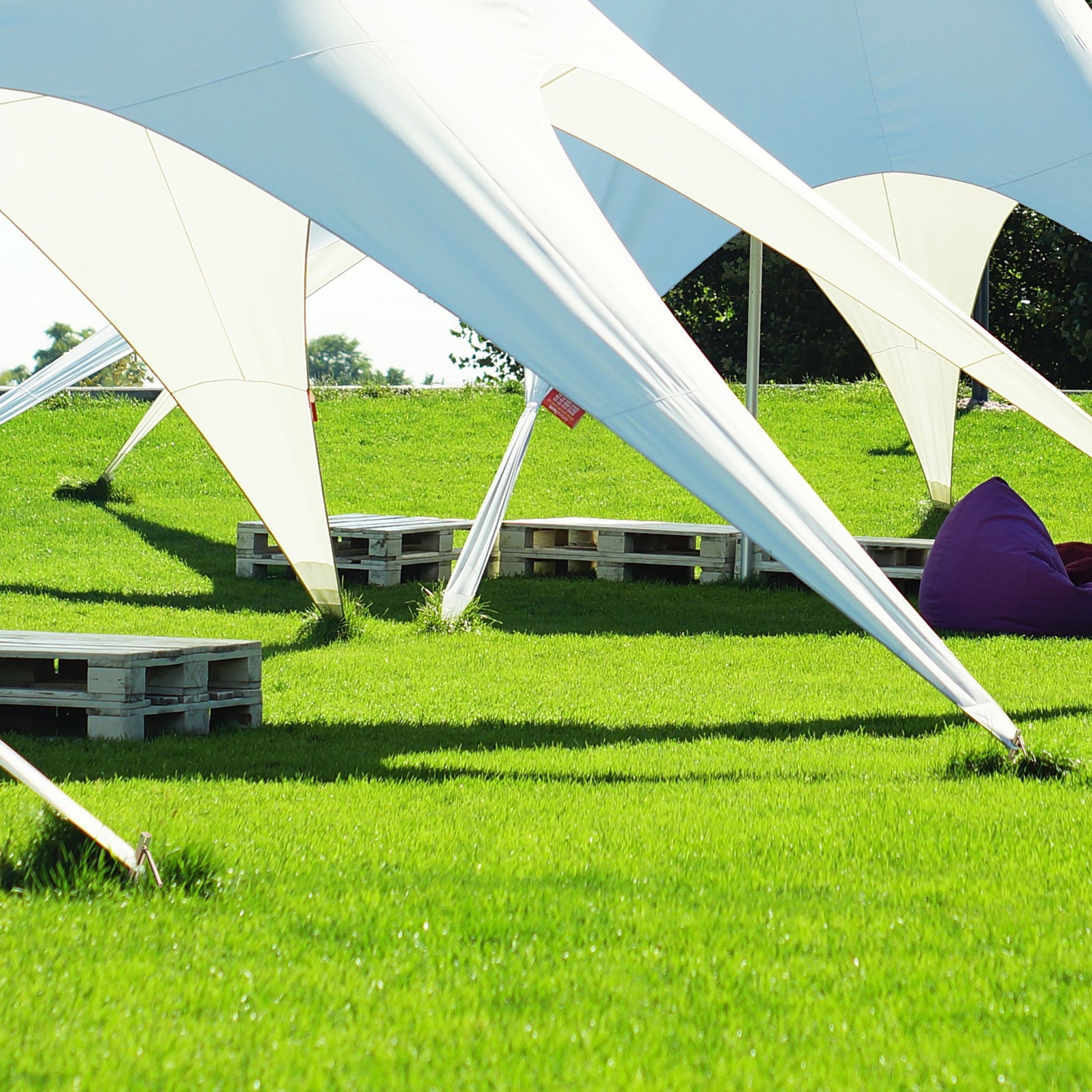 Bodenanker XXL 2er-Set Gold von Relaxdays
