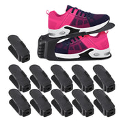 Schuhstapler 12er-Set Schwarz von Relaxdays