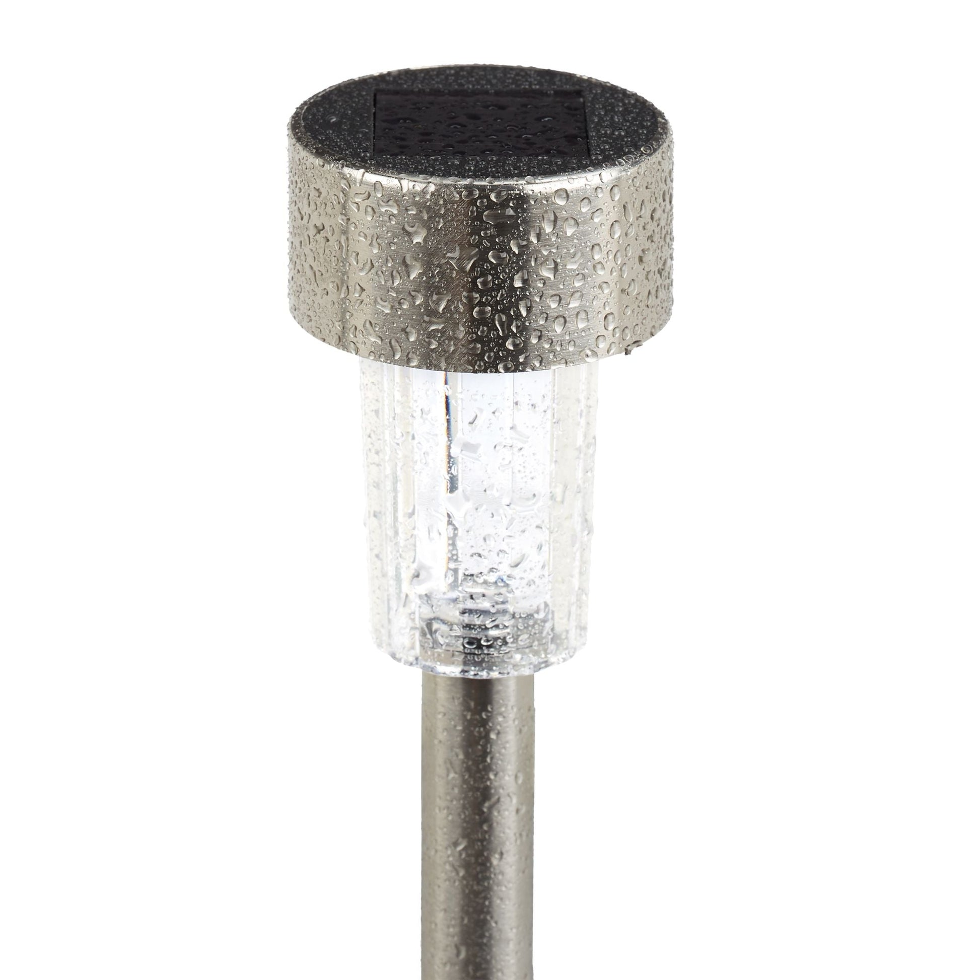 LED Solarleuchte 10er-Set Grün-Schwarz-Silber von Relaxdays