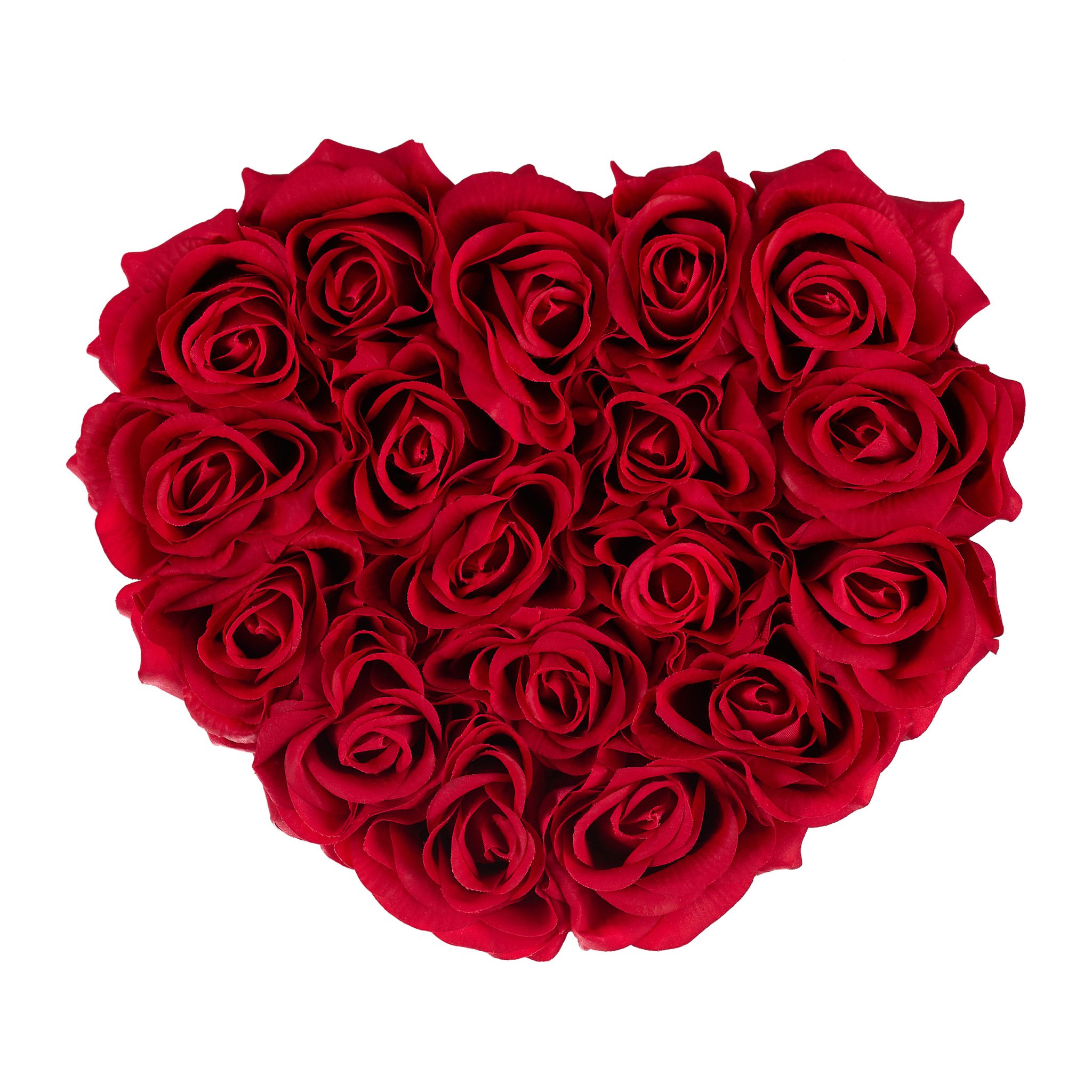 Rosenbox Herz 18 Rosen Rot-Schwarz von Relaxdays
