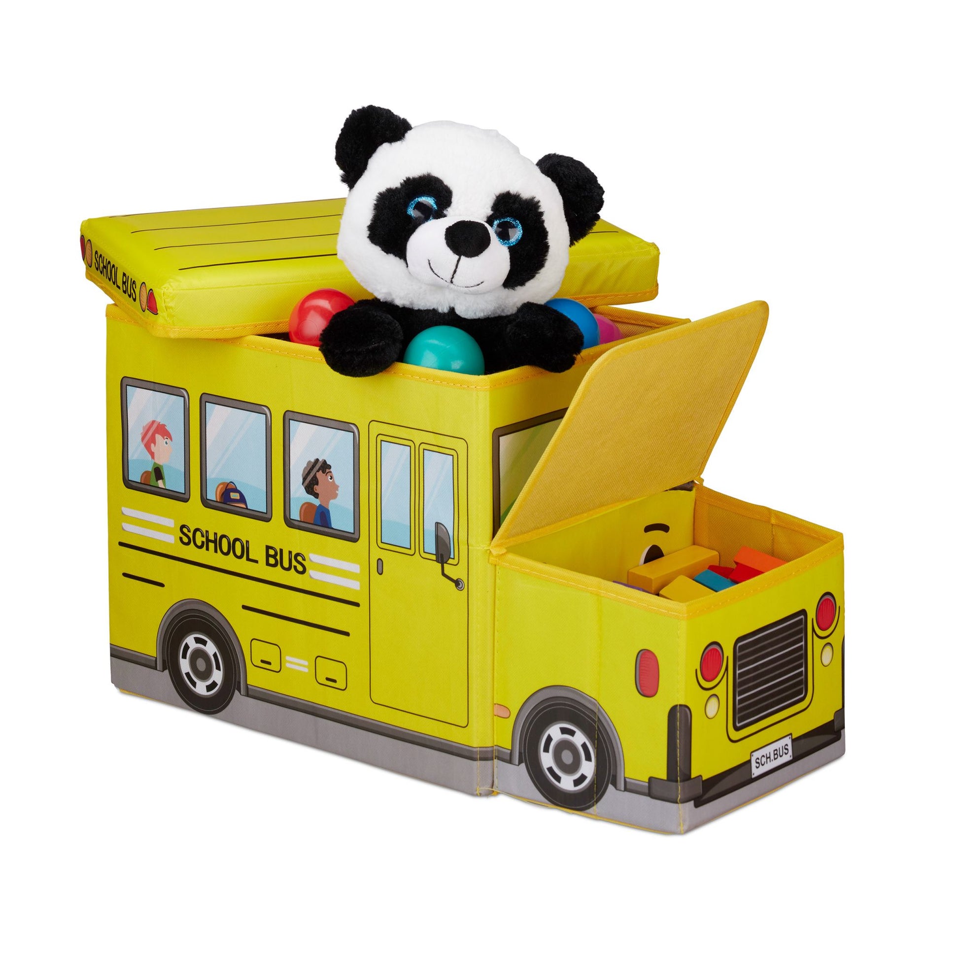 Sitzbox für Kinder Gelb von Relaxdays