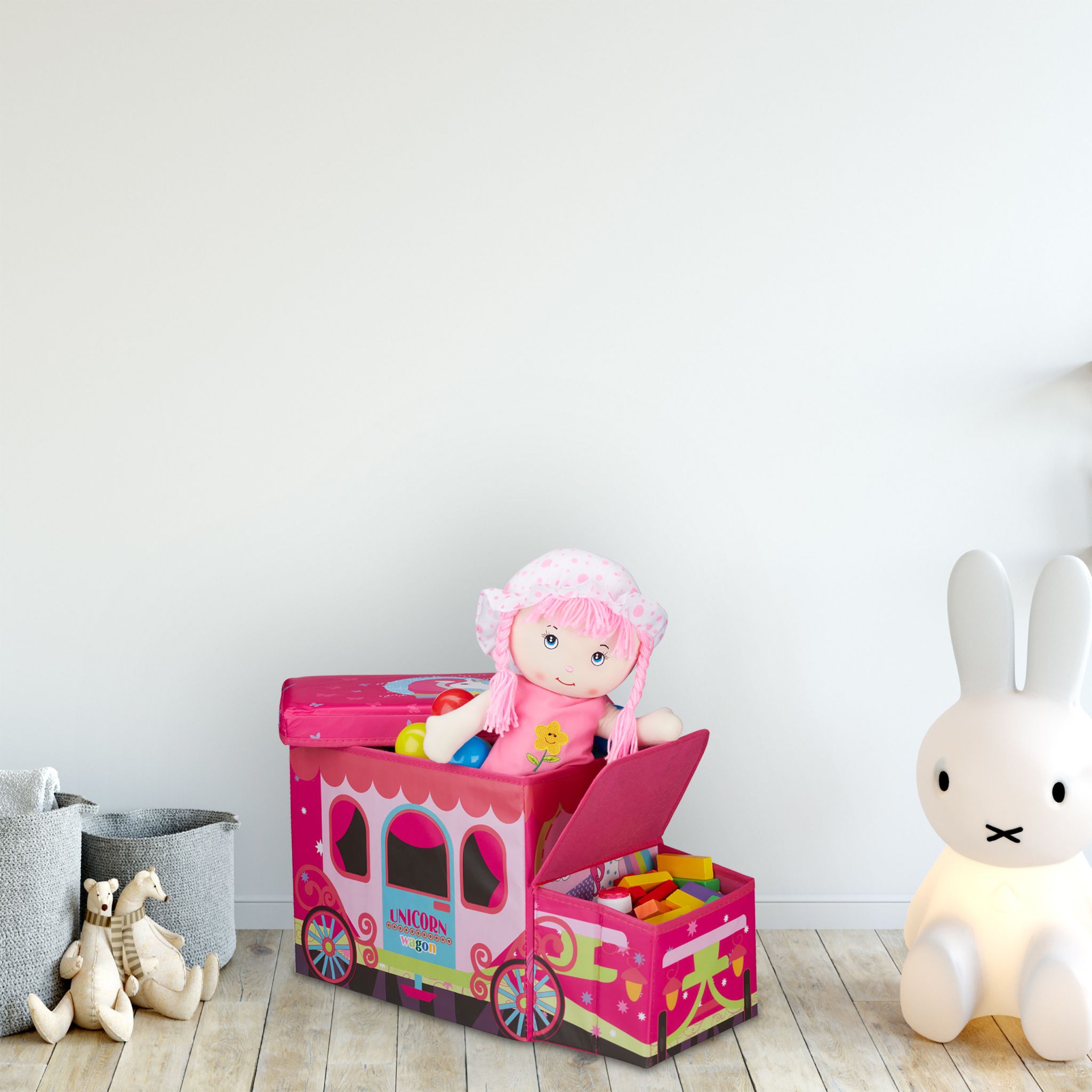 Sitzbox für Kinder Pink von Relaxdays
