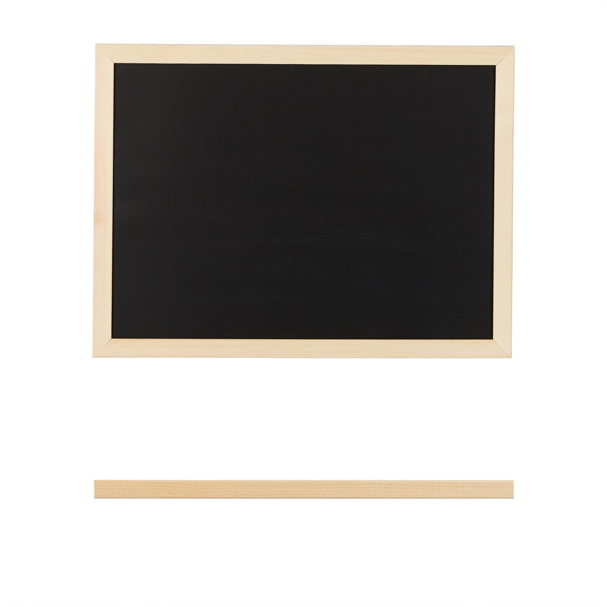 Kreidetafel mit Holzrahmen Hellbraun-Schwarz von Relaxdays
