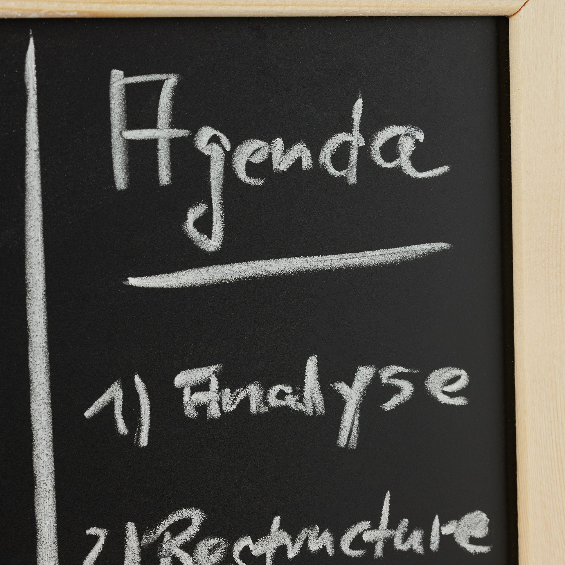 Kreidetafel mit Holzrahmen Hellbraun-Schwarz von Relaxdays
