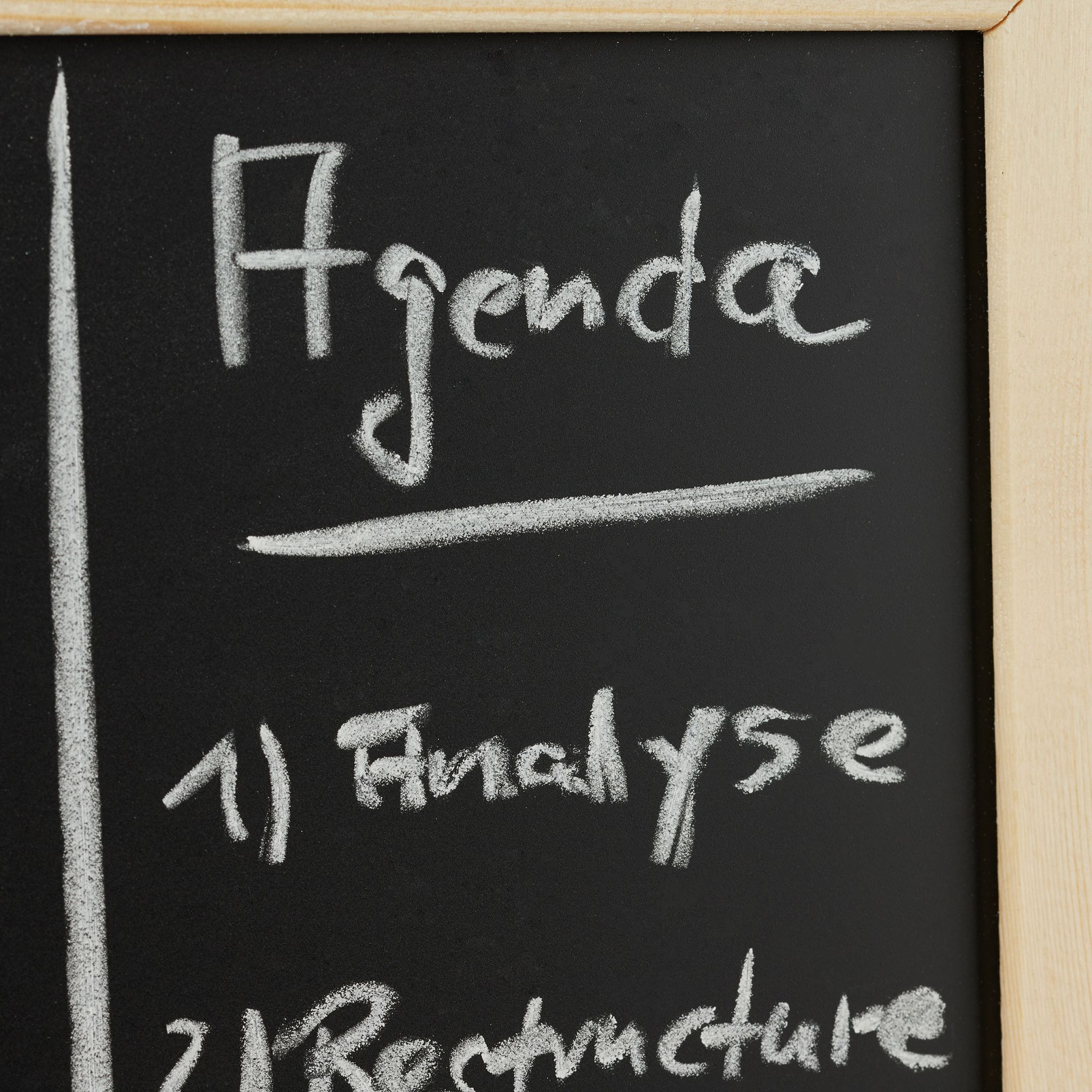 Kreidetafel mit Holzrahmen Hellbraun-Schwarz von Relaxdays