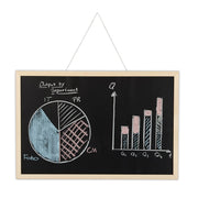 Kreidetafel mit Holzrahmen Hellbraun-Schwarz von Relaxdays